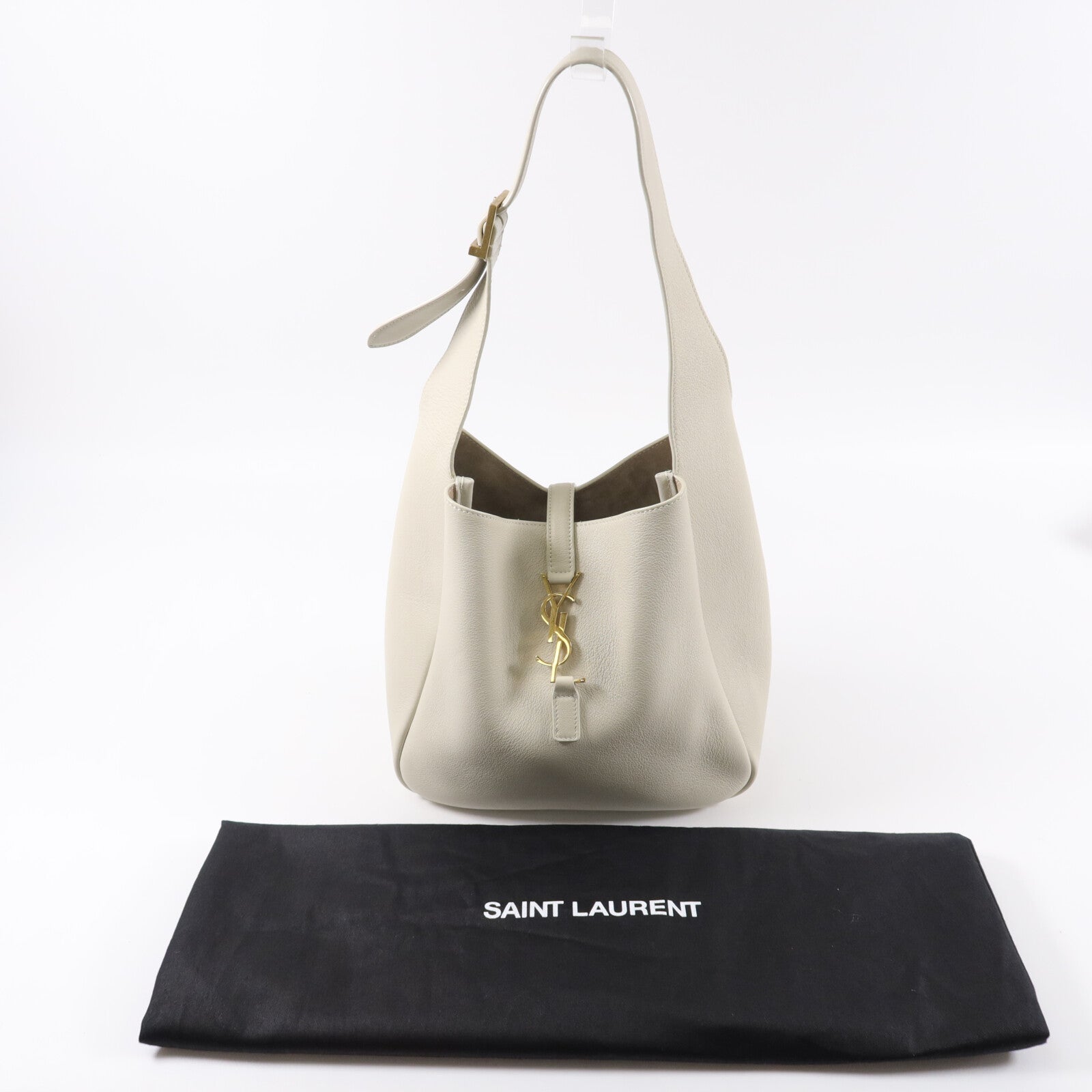 SAINT LAURENT 牛皮皮革LE5A7 Hobo Small手挽袋