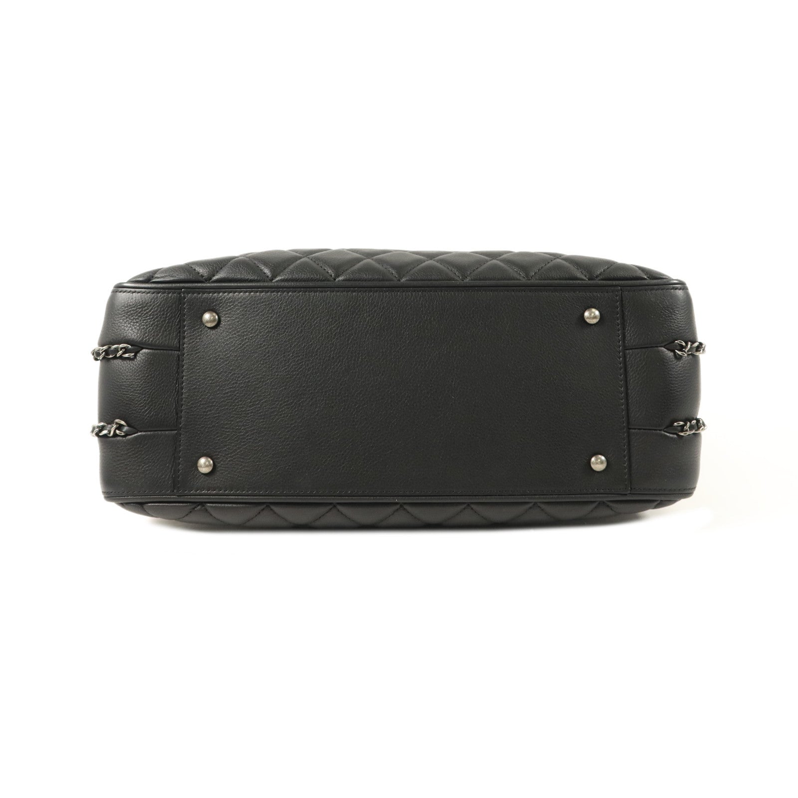 CHANEL 牛皮皮革Quilted Frame In Chain Tote手挽袋