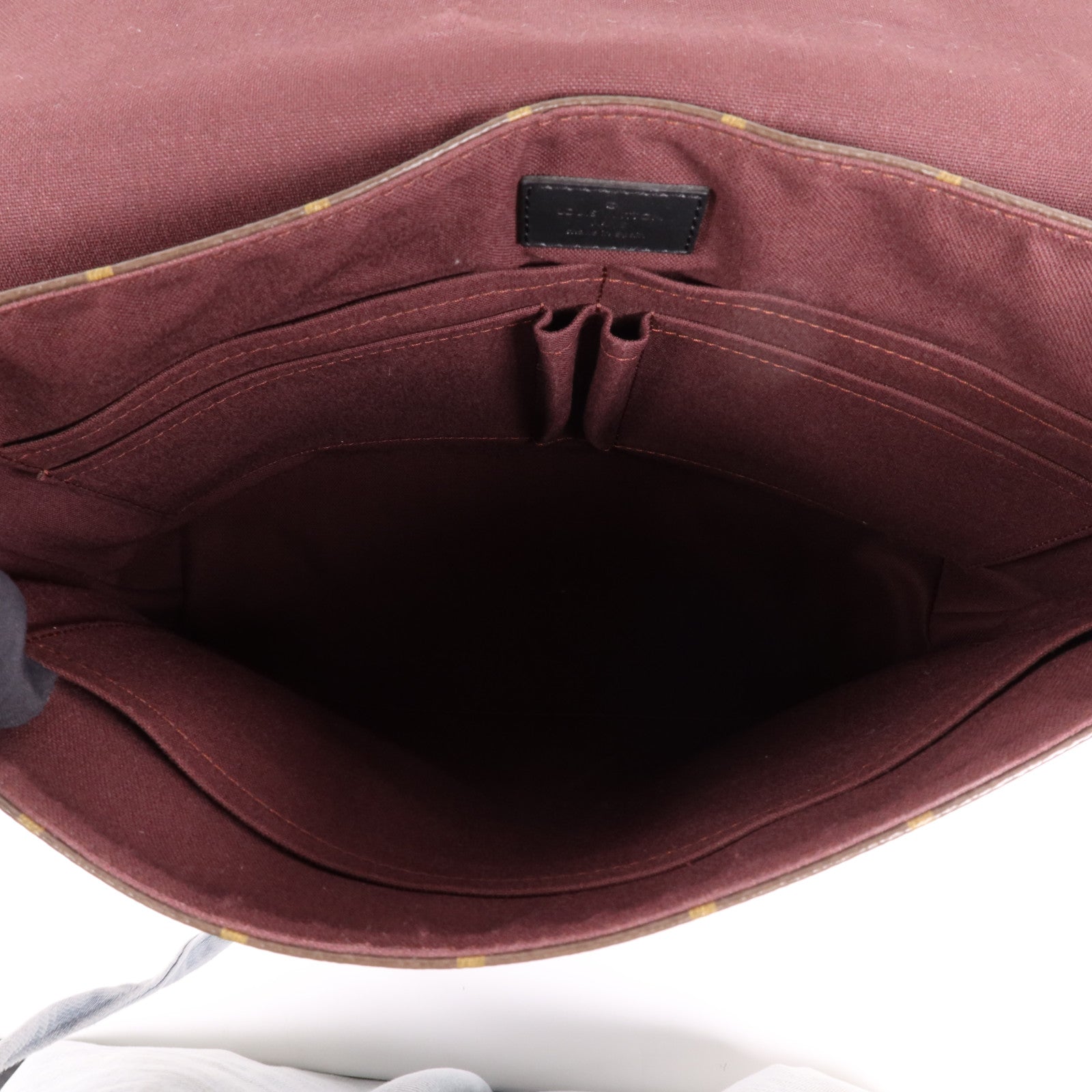 LOUIS VUITTON Monogram Macassar Distrist MM銀扣肩背袋