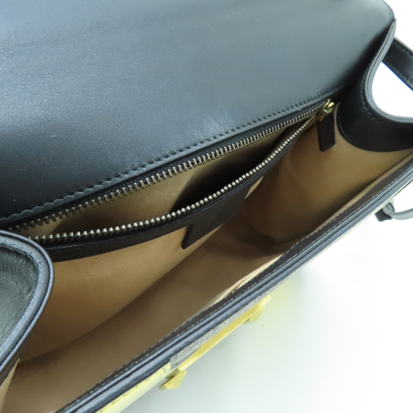 GUCCI 【清倉大減價】皮革/塗層帆布2way Shoulder Bag金扣手挽肩背兩用袋黑色