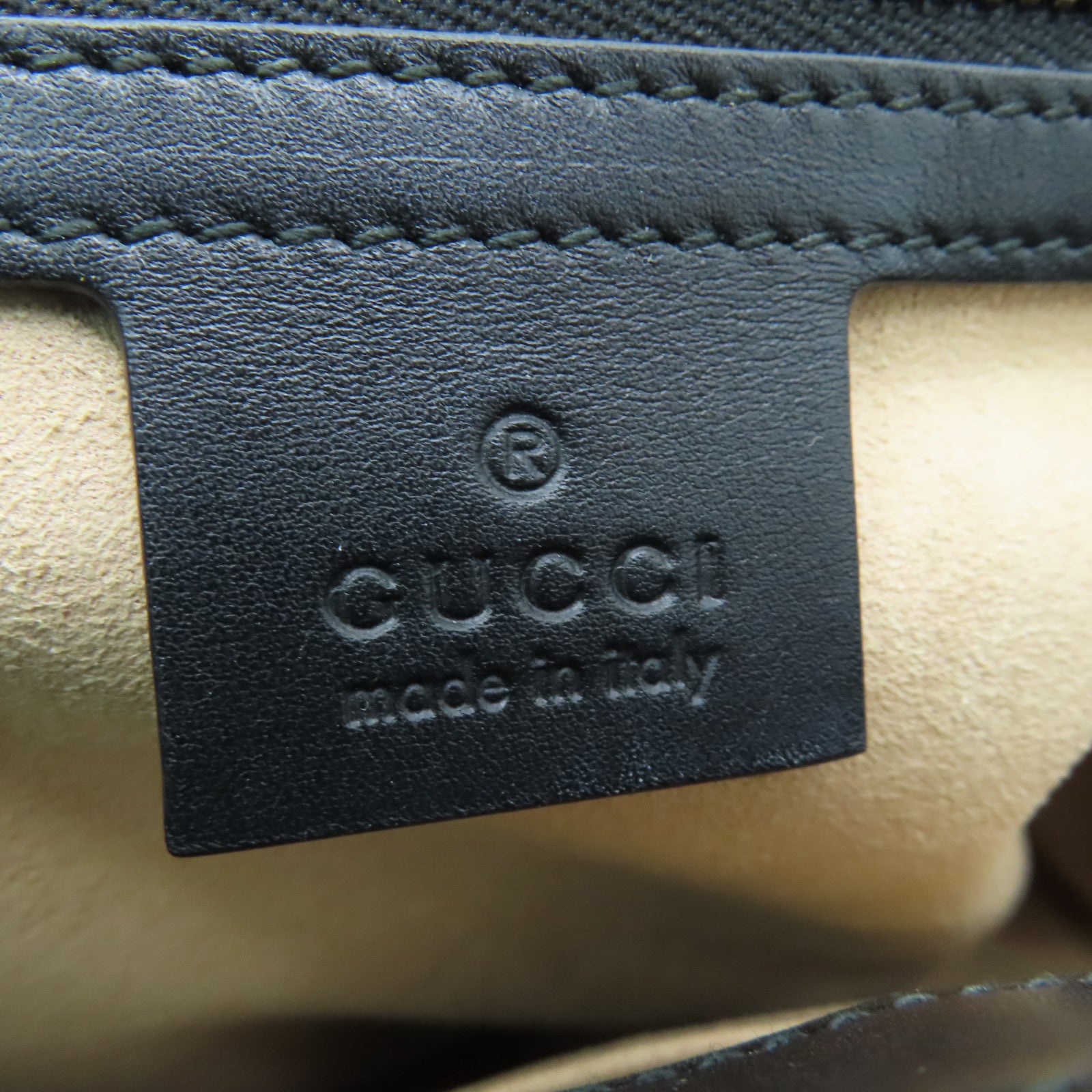 GUCCI 【清倉大減價】皮革/塗層帆布2way Shoulder Bag金扣手挽肩背兩用袋黑色