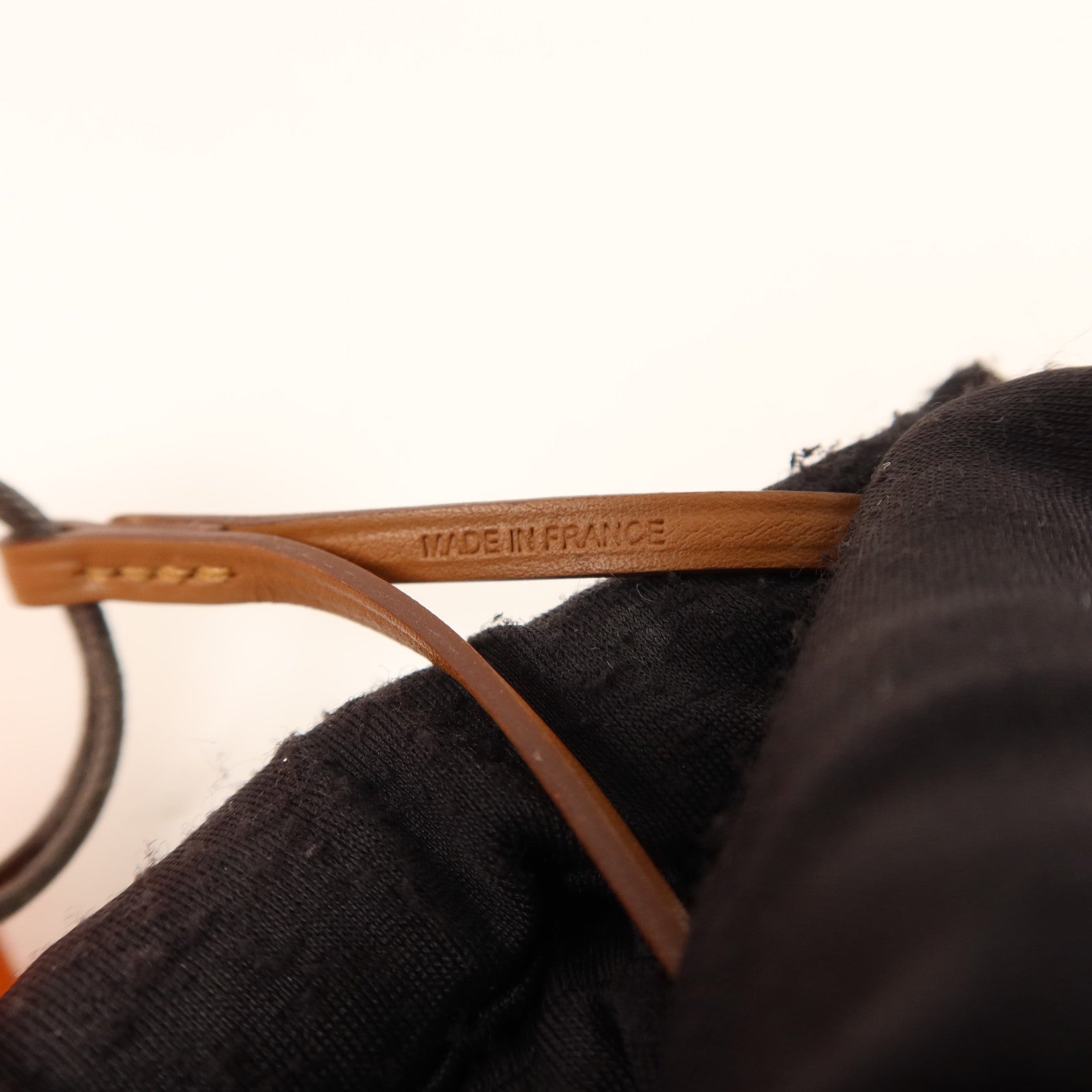 HERMES Milo皮革/Swift皮革Sac Orange Charm掛飾