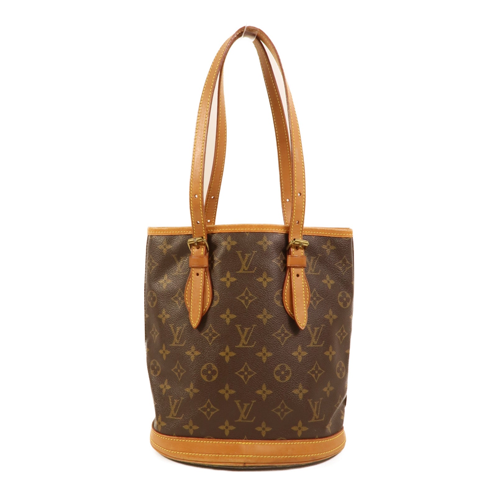 LOUIS VUITTON Monogram Bucket PM金扣手挽袋