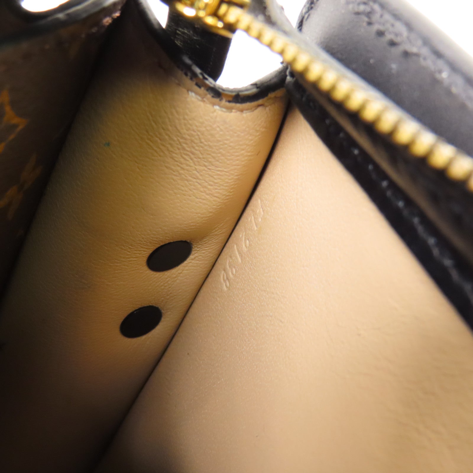 LOUIS VUITTON Monogram Reverse Trunk Clutch金扣肩背袋棕色