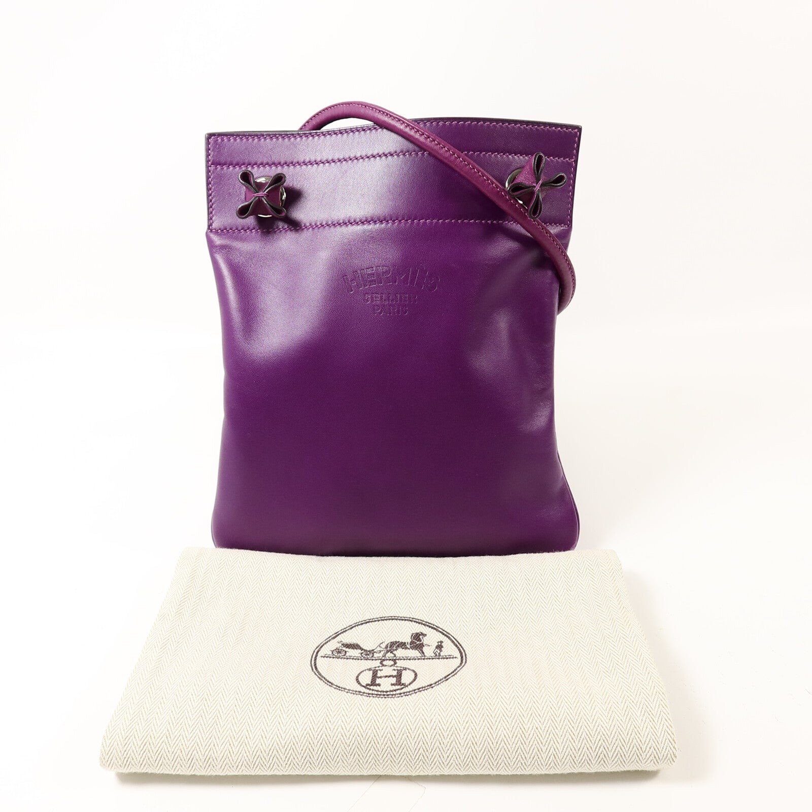 HERMES Swift皮革Aline肩背袋Anemone