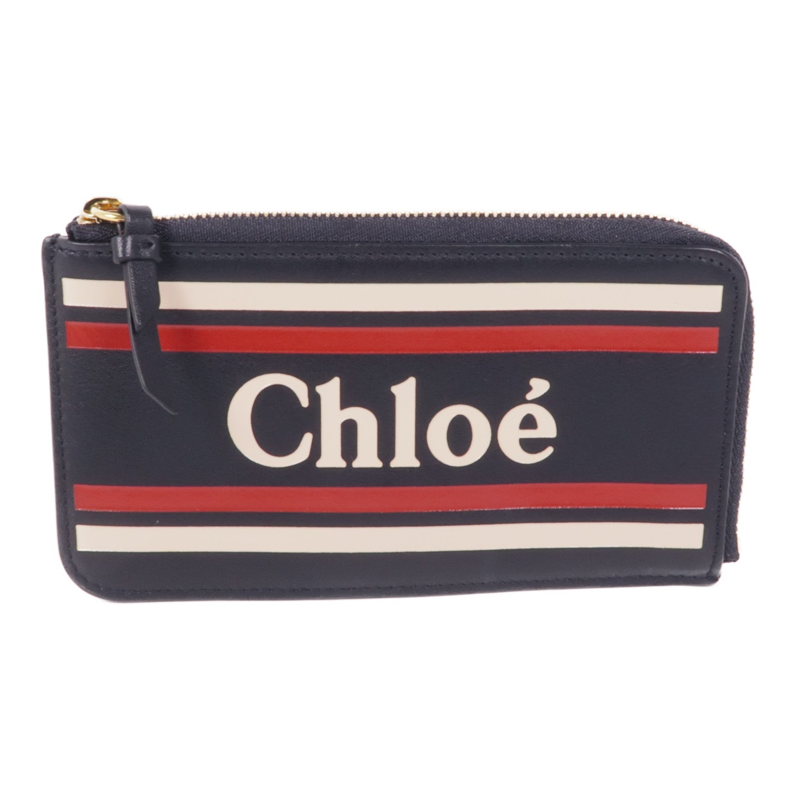 Chloe 牛皮皮革Card Case金扣卡片套
