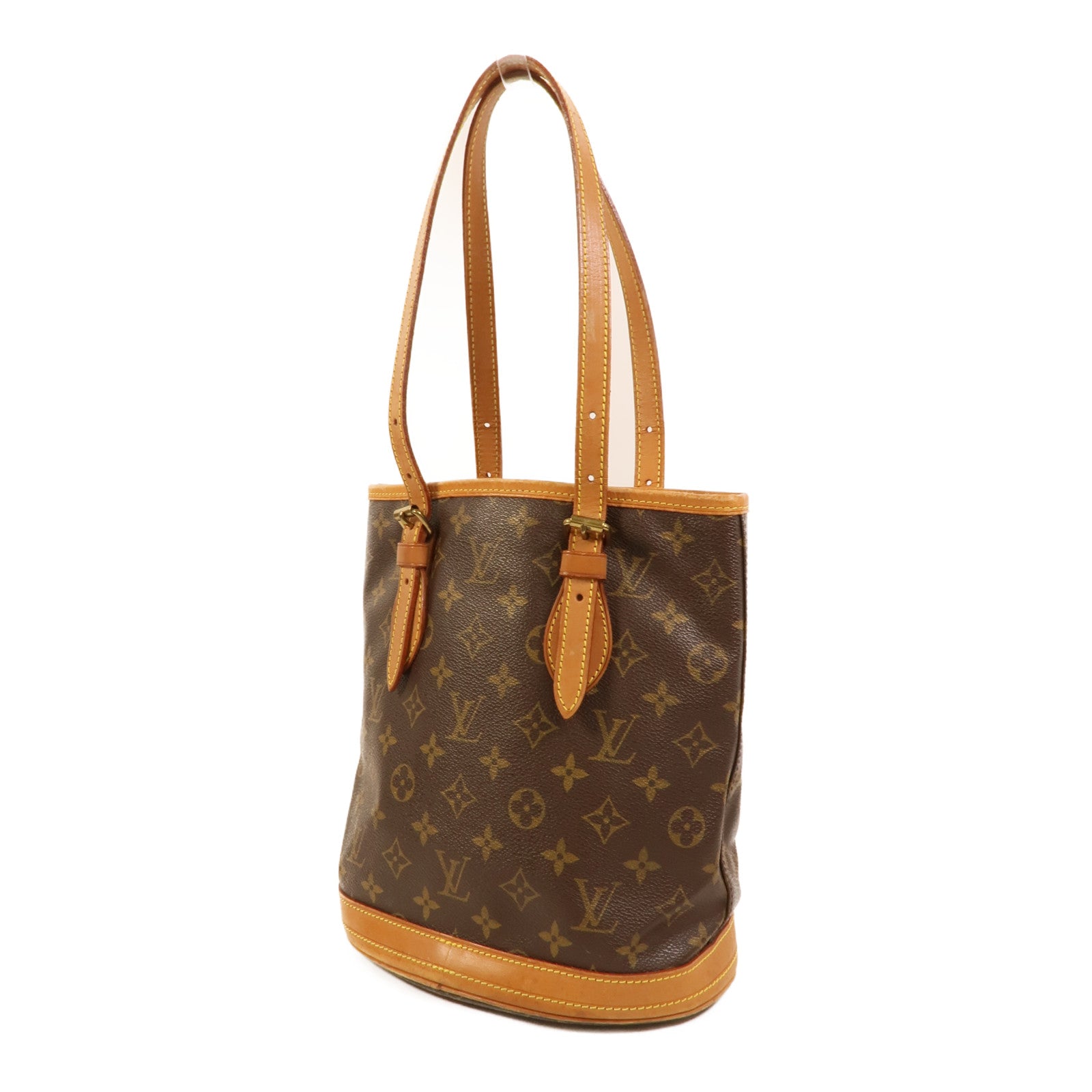 LOUIS VUITTON Monogram Bucket PM金扣手挽袋