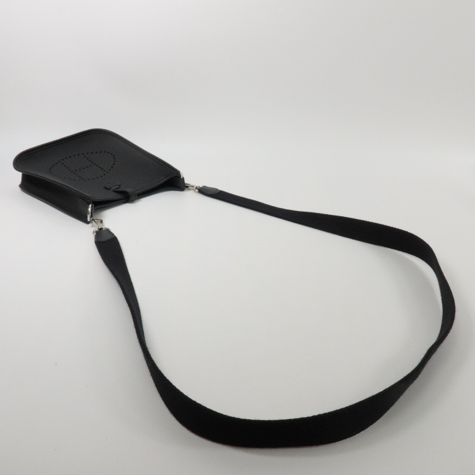 HERMES Clemence皮革Evelyne TPM肩背袋Noir
