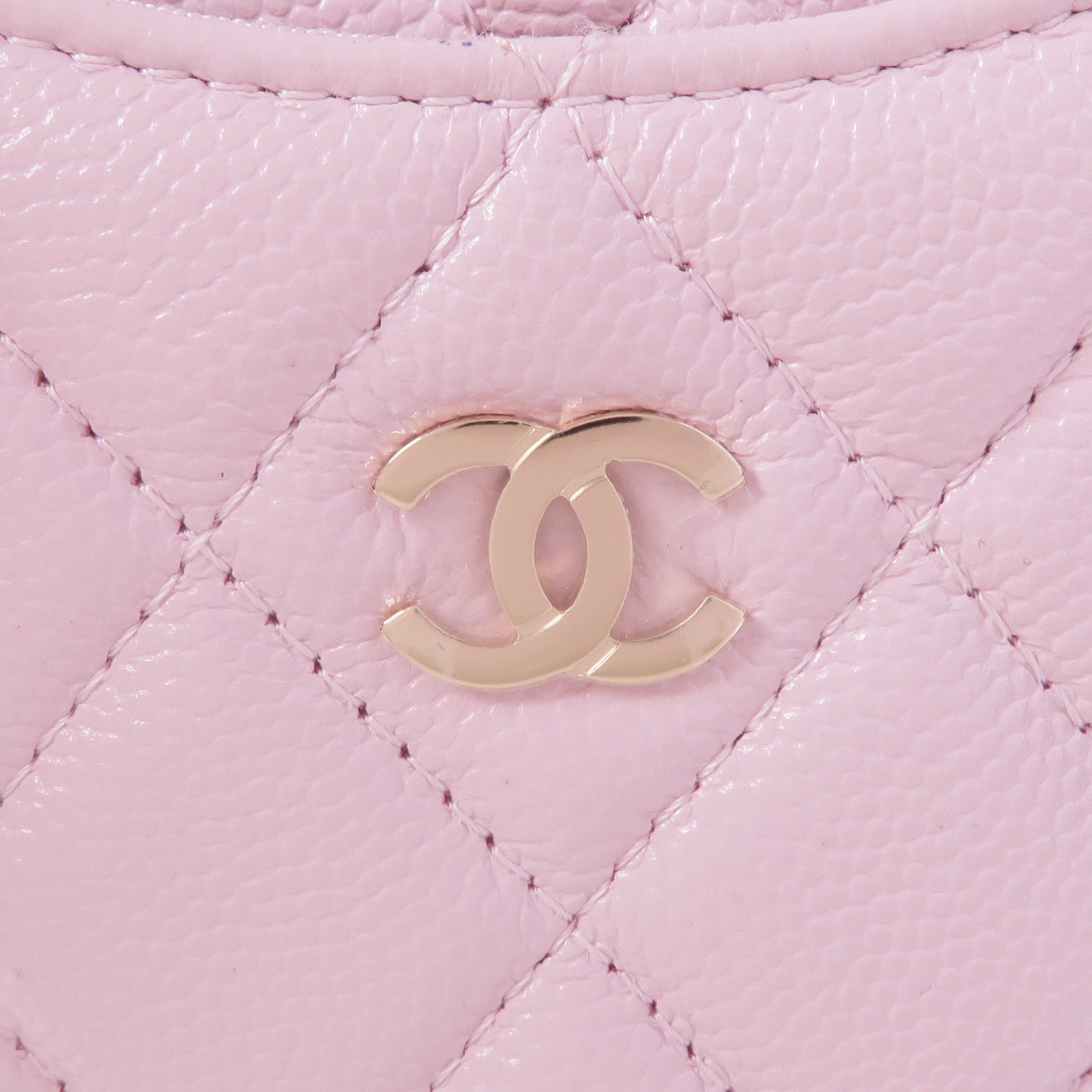 CHANEL 牛皮皮革Long Zipped Wallet金扣長錢包