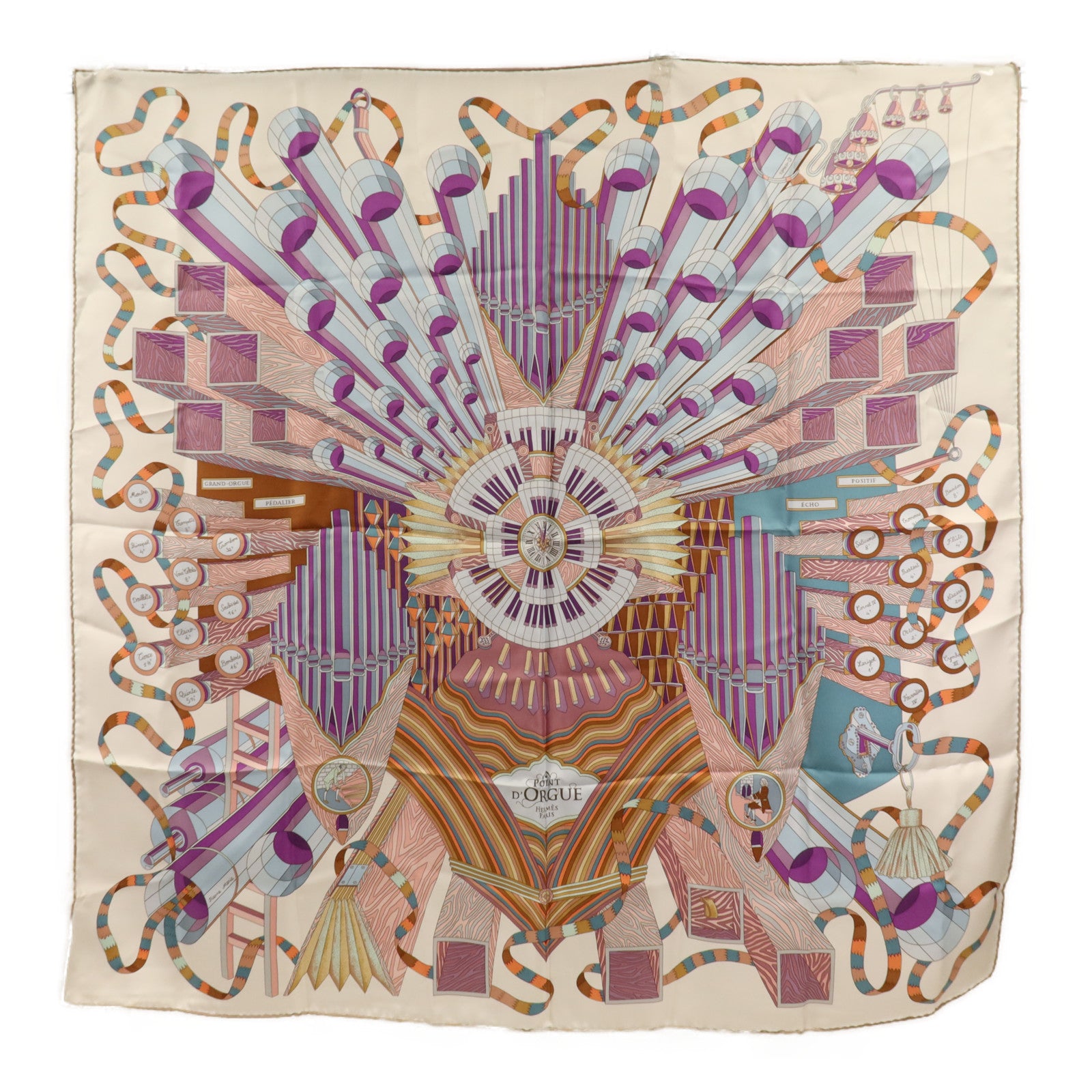 HERMES 絲質Scarf 90x90絲巾