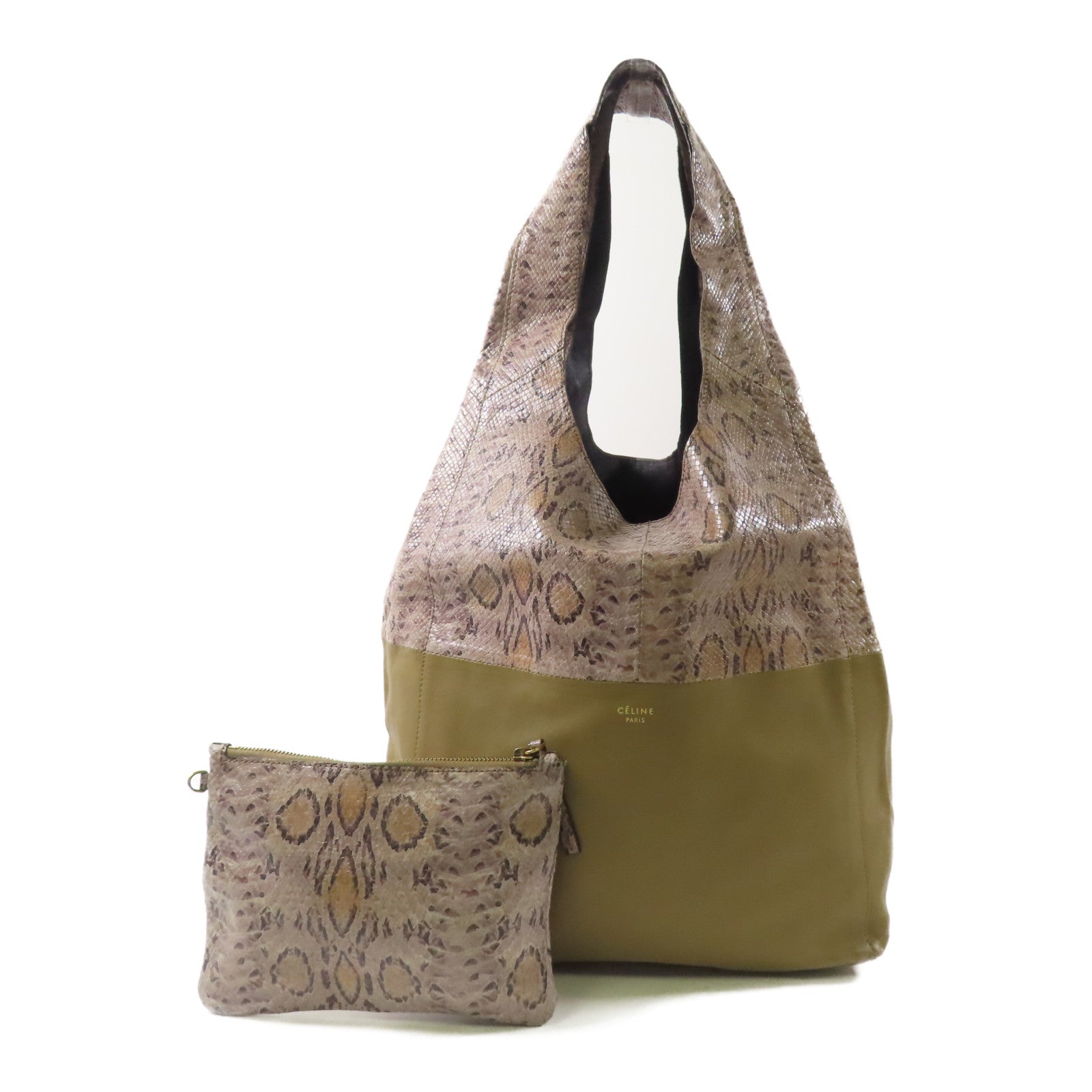 CELINE 蛇皮皮革/皮革Shoulder Bag肩背袋