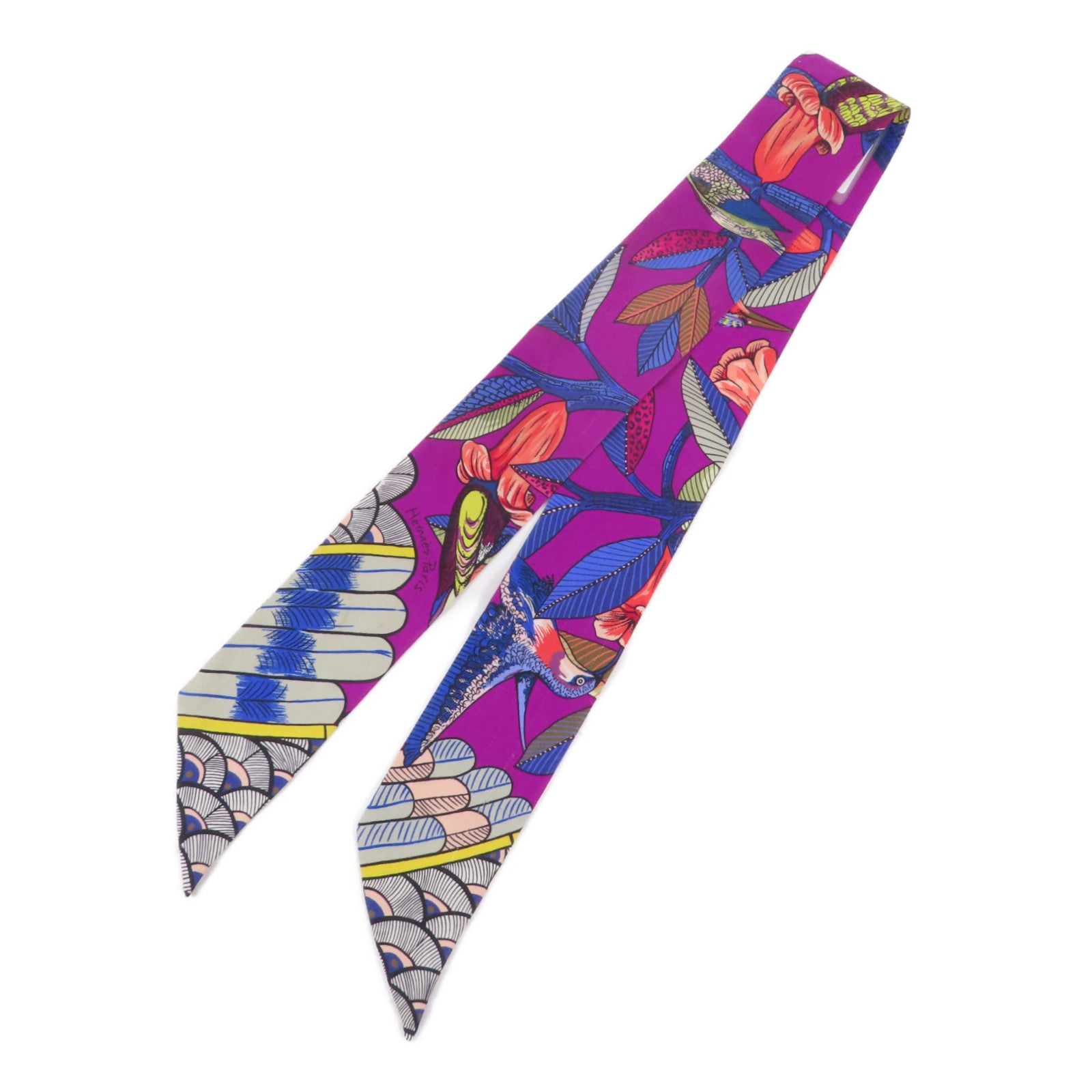 HERMES 絲質Twilly絲巾