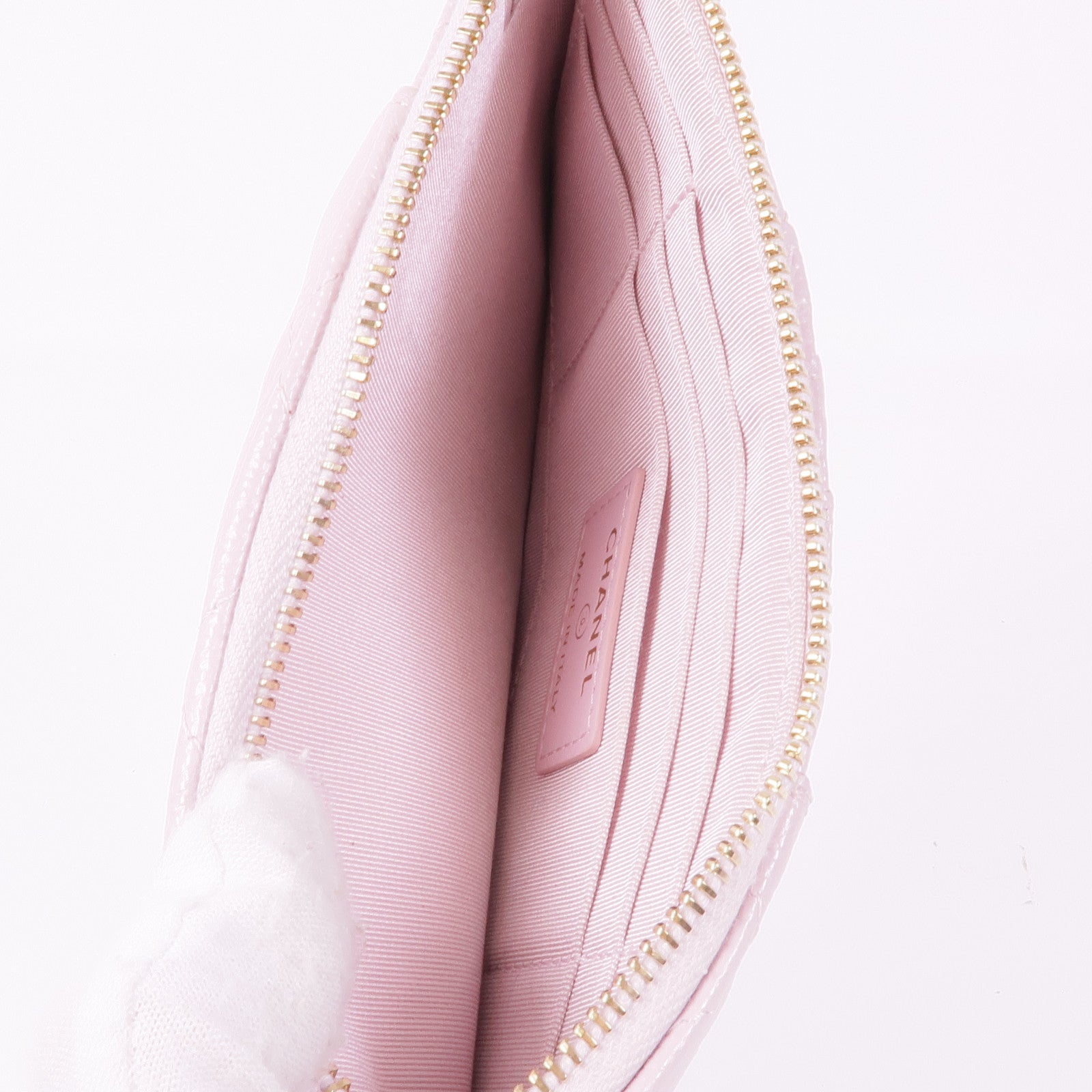 CHANEL 牛皮皮革Long Zipped Wallet金扣長錢包