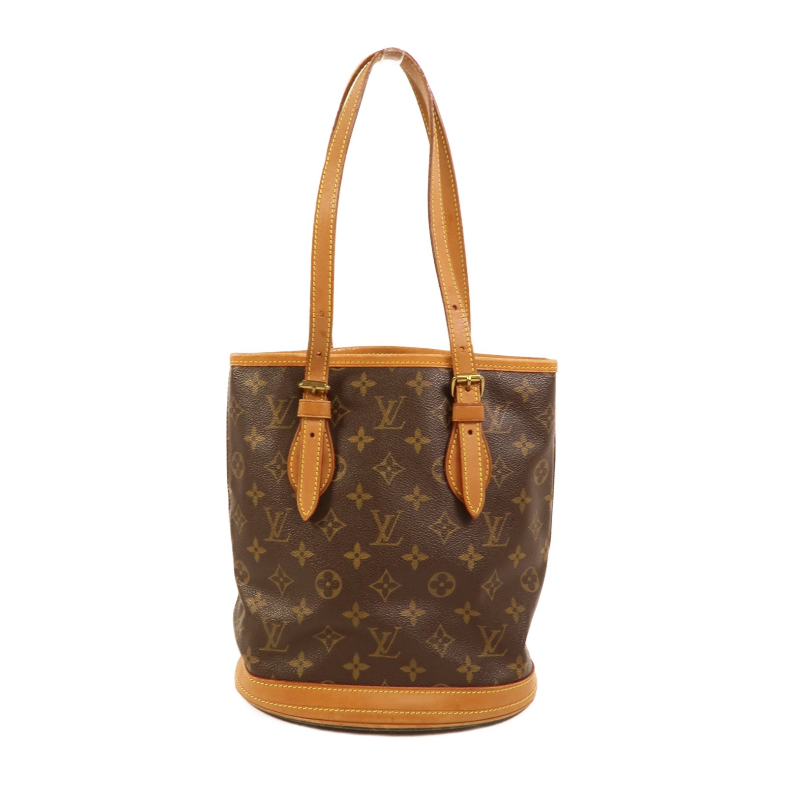 LOUIS VUITTON Monogram Bucket PM金扣手挽袋