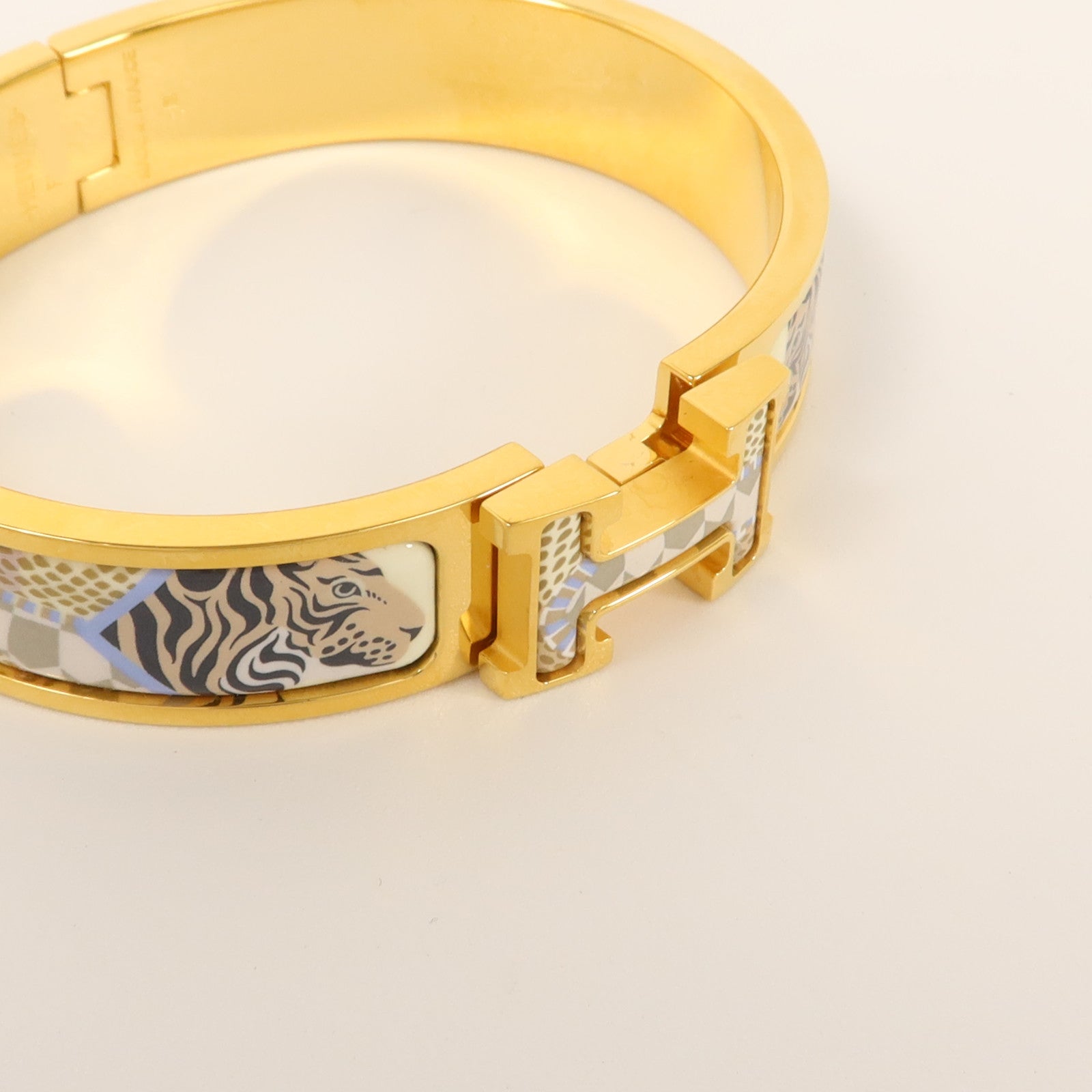 HERMES 金屬/瓷漆Clic H手鐲