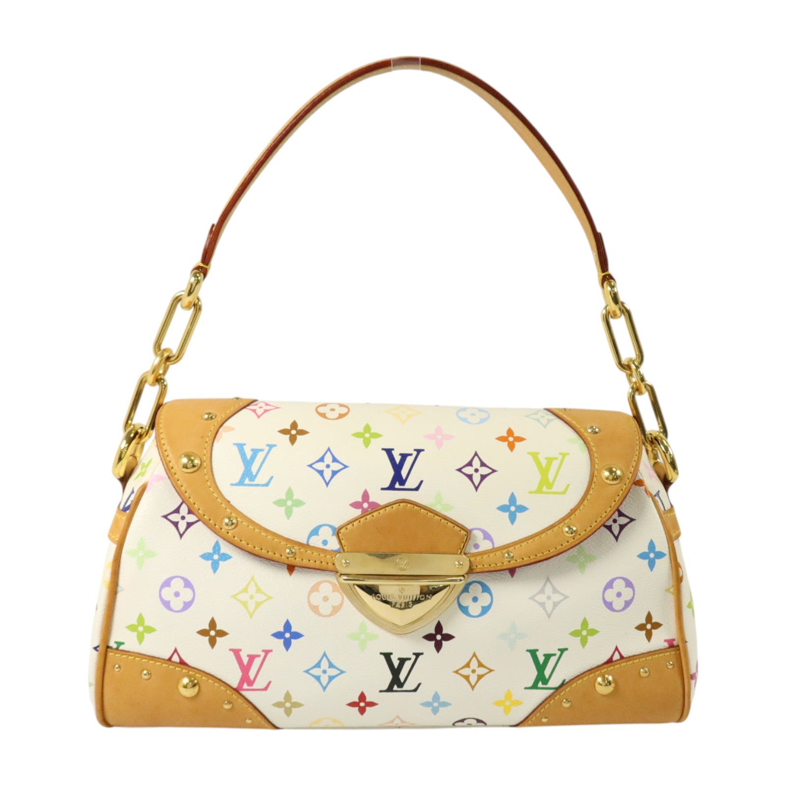 LOUIS VUITTON Monogram Multi Beverly MM金扣肩背袋