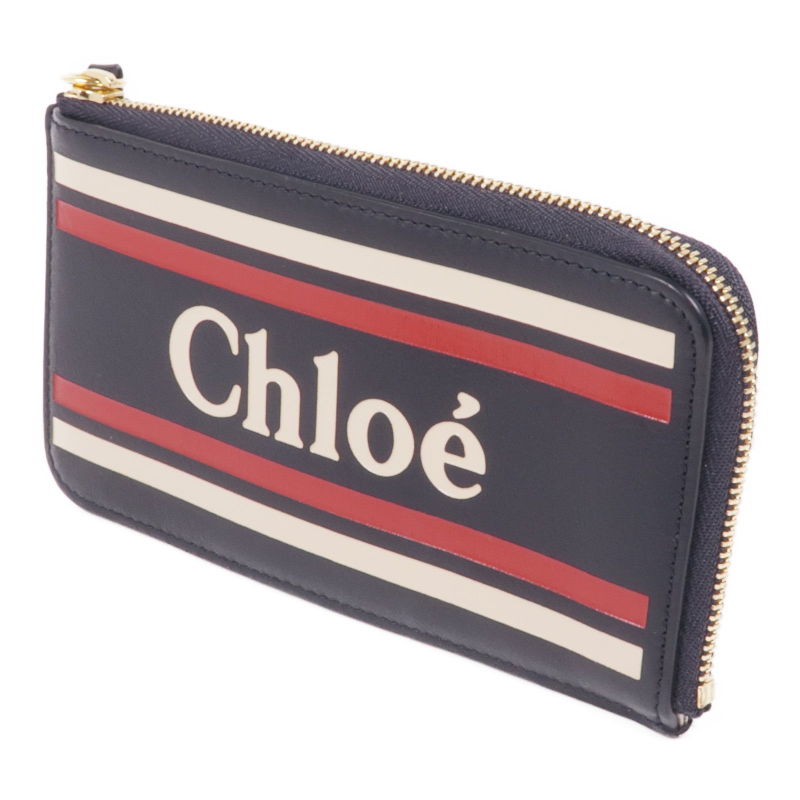 Chloe 牛皮皮革Card Case金扣卡片套