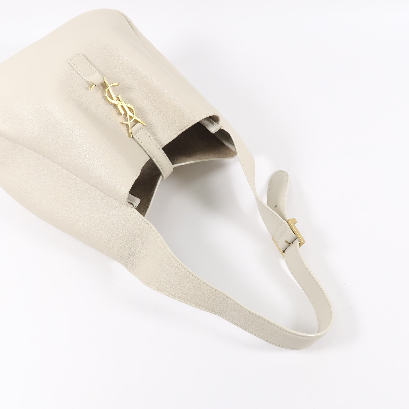 SAINT LAURENT 牛皮皮革LE5A7 Hobo Small手挽袋