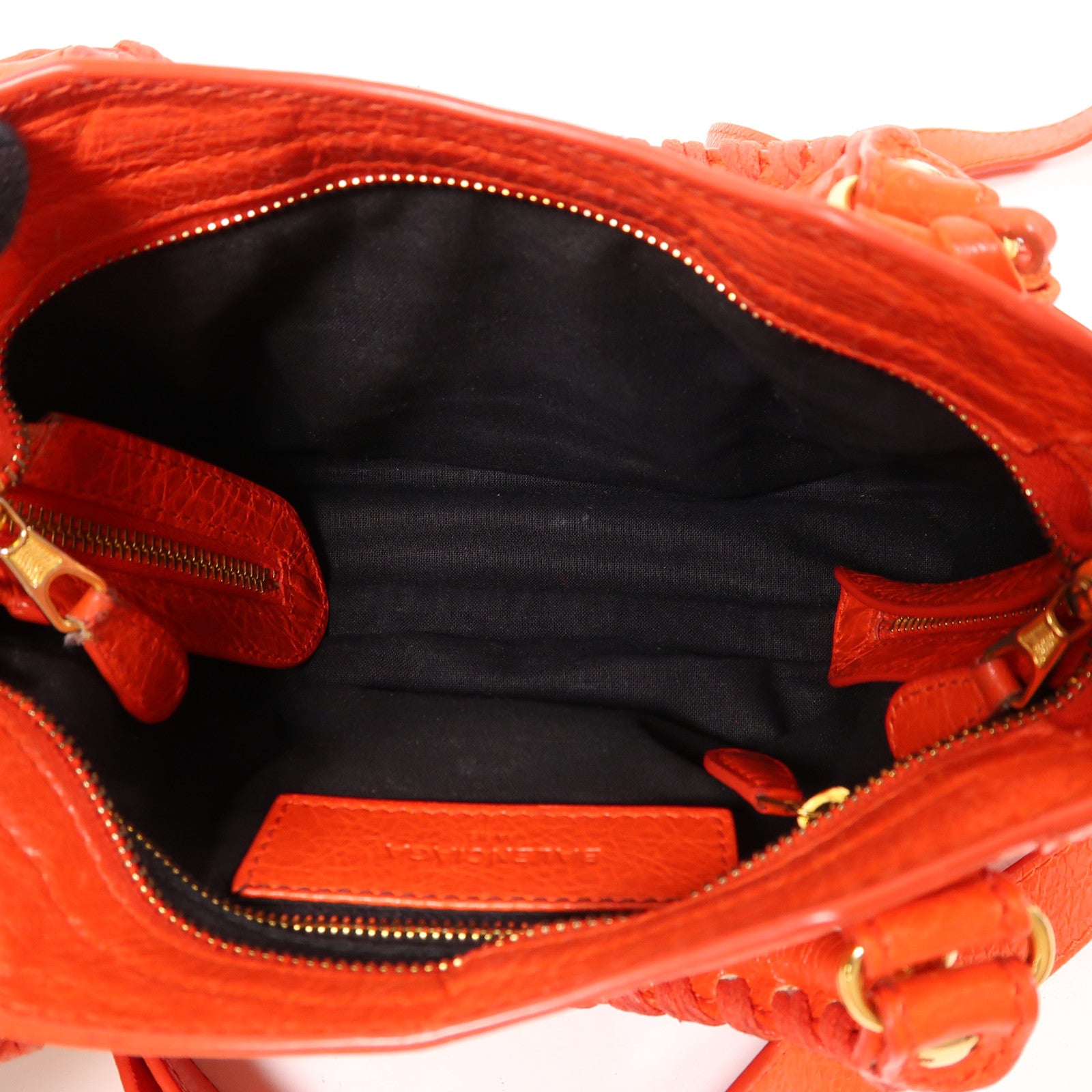 BALENCIAGA 牛皮皮革Mini City金扣手挽肩背兩用袋