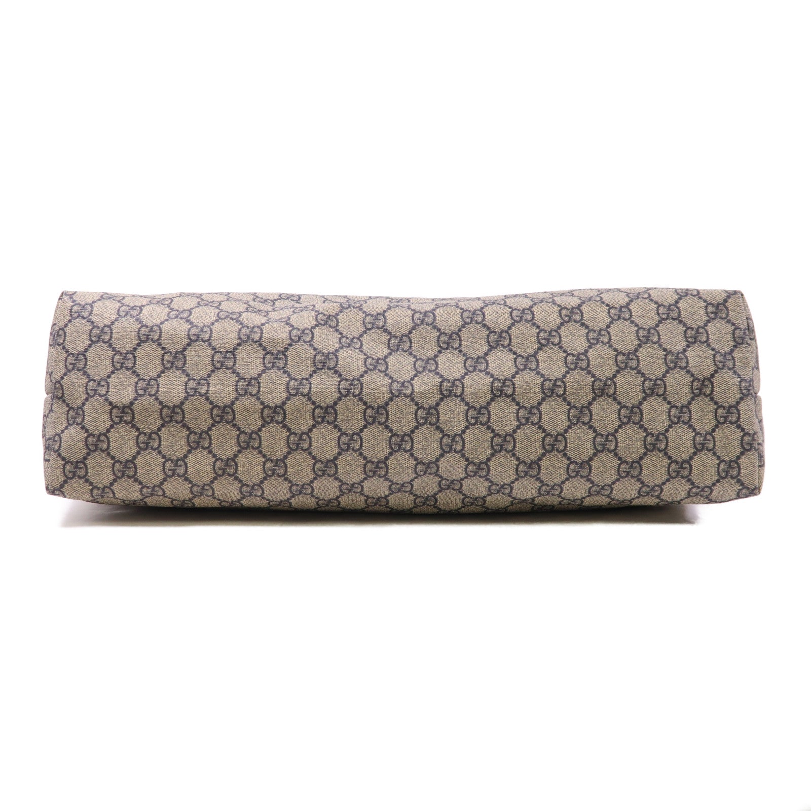 GUCCI 塗層帆布Tote Bag銀扣肩背袋