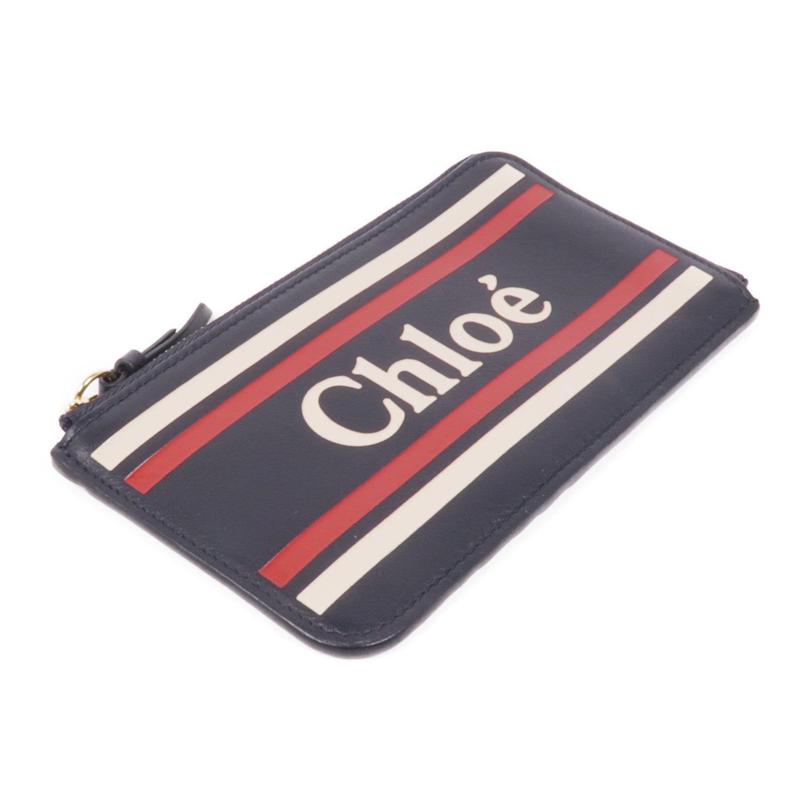 Chloe 牛皮皮革Card Case金扣卡片套