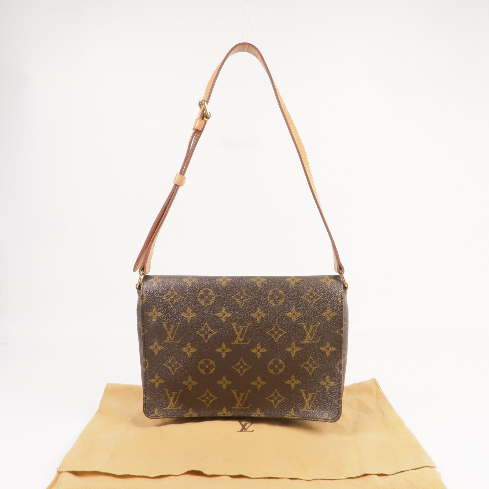 LOUIS VUITTON Monogram Musette Tango Short金扣肩背袋