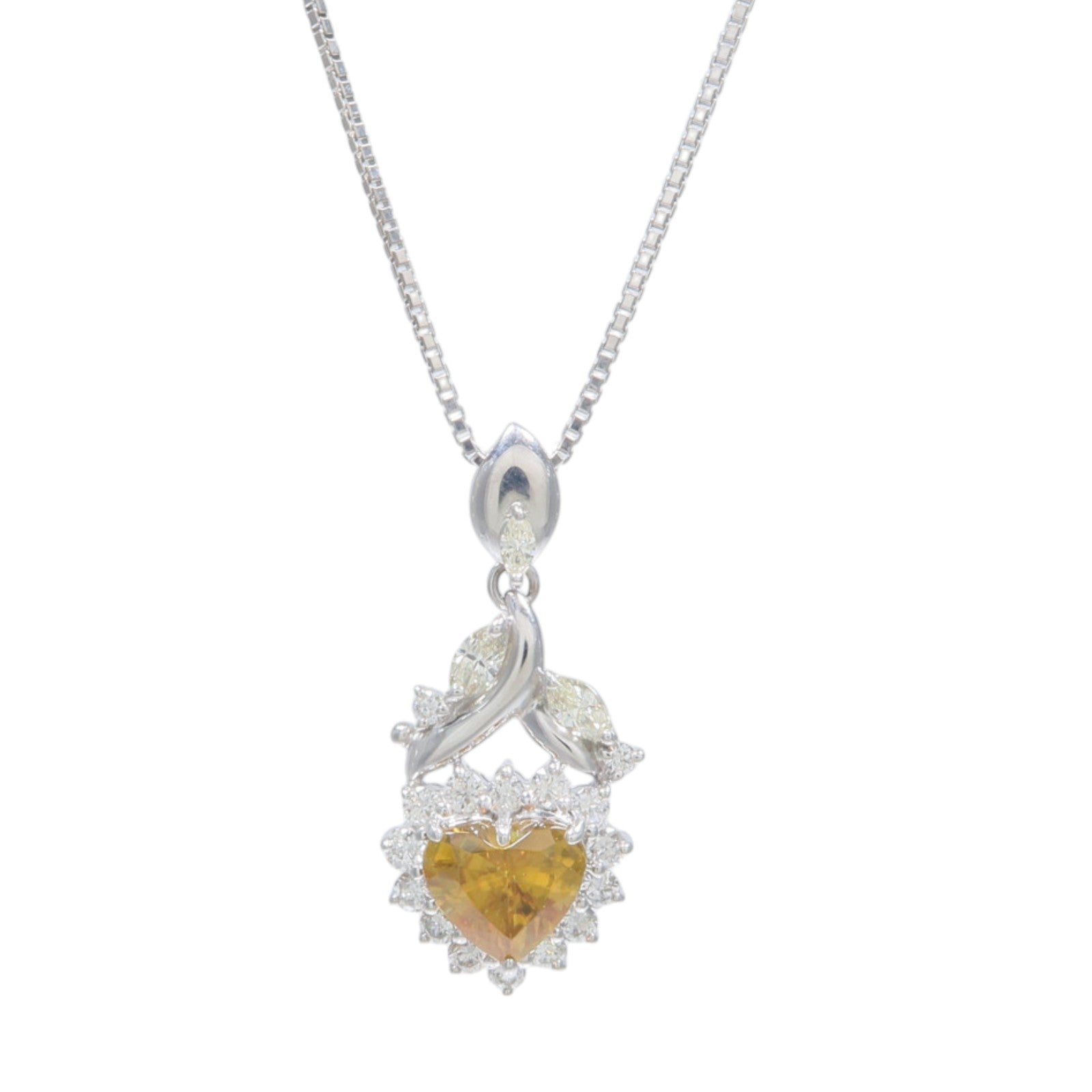 JEWELRY 18K白金Sphene Diamond Necklace榍石/鑽石項鍊