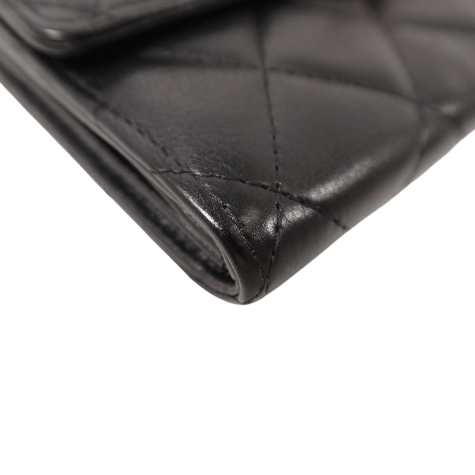 CHANEL 羊皮皮革Wallet金扣長錢包