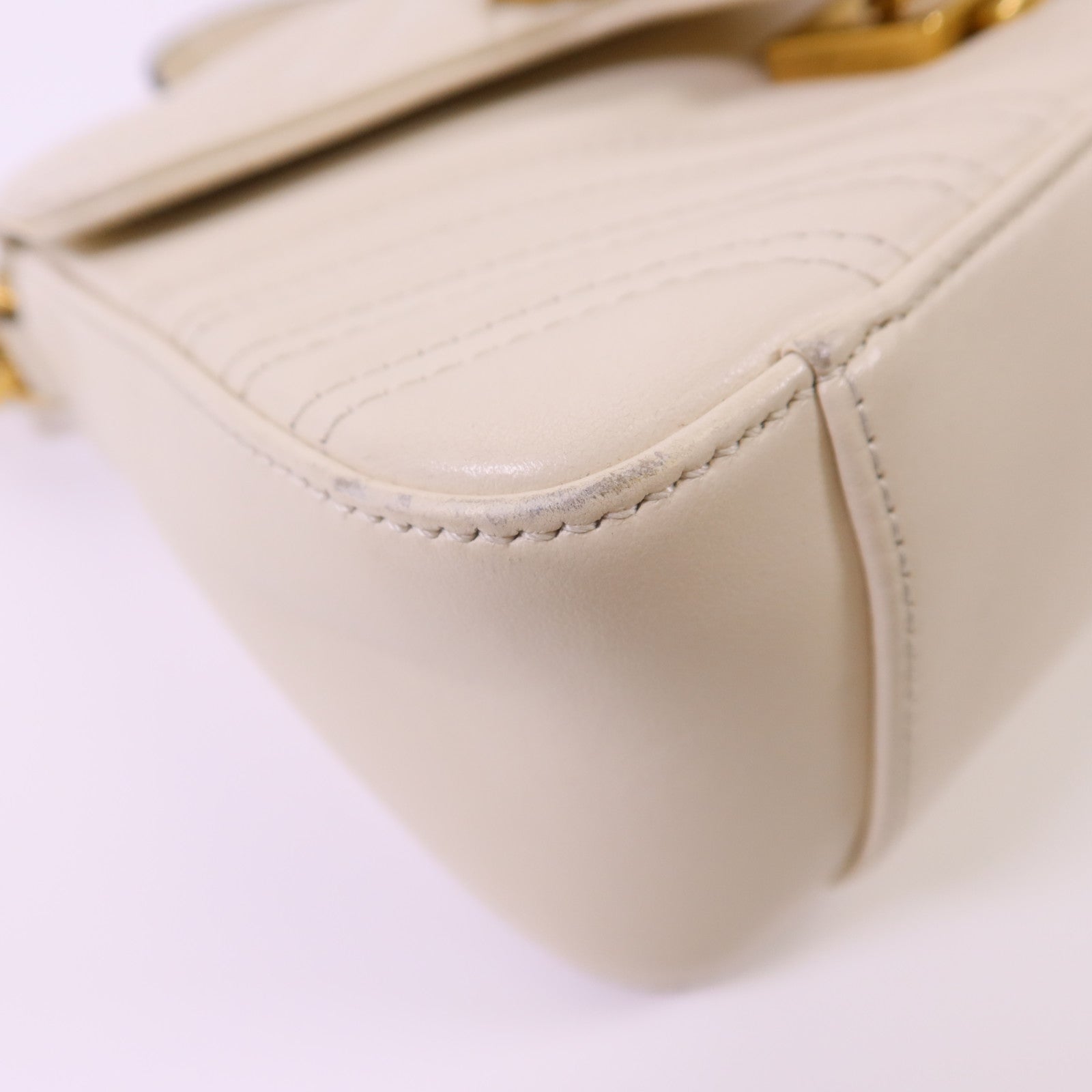 GUCCI 【激減優惠】牛皮皮革GG Marmont 2 Way Shoulder Bag金扣手挽肩背兩用袋