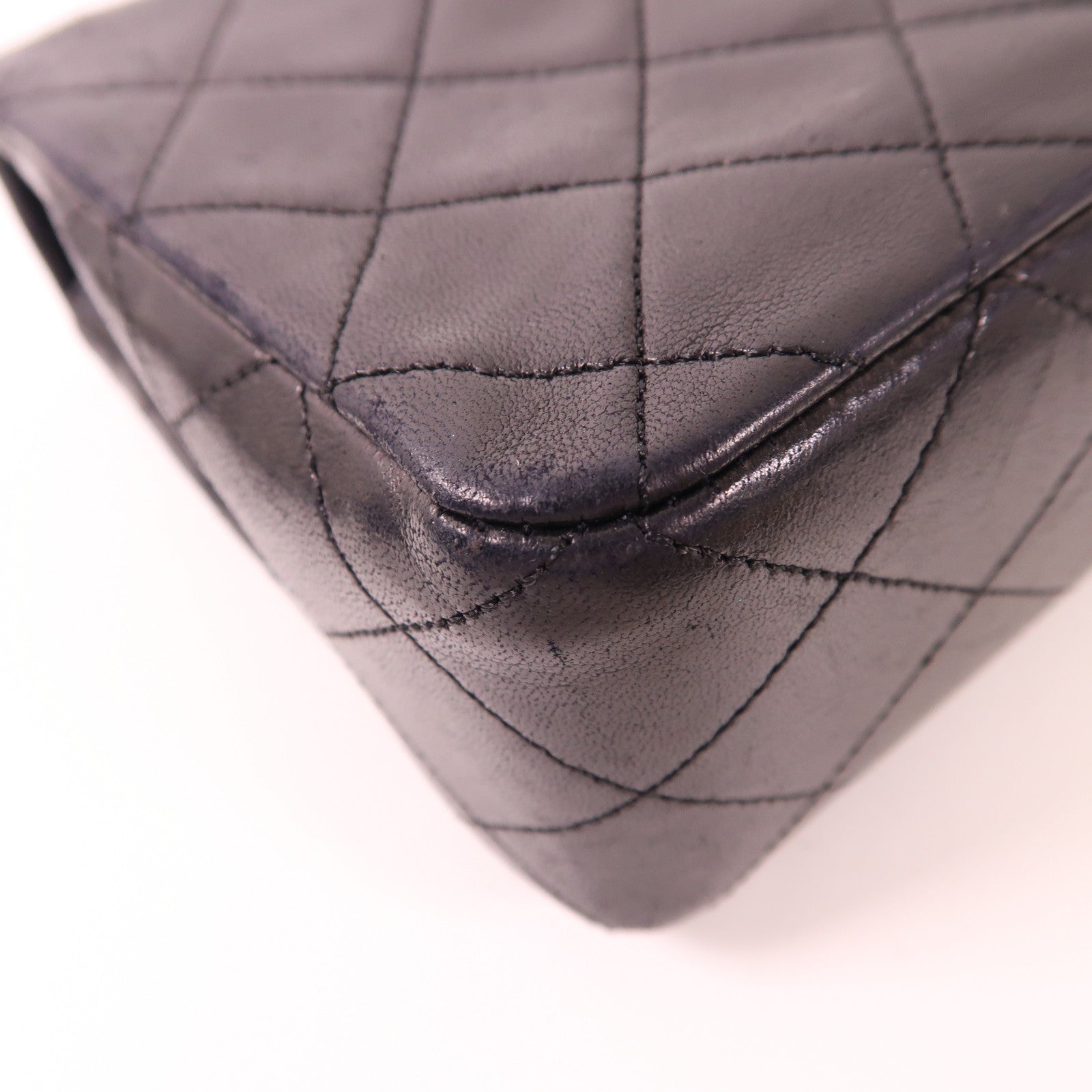 CHANEL 羊皮皮革Vintage Shoulder Bag金扣鏈帶肩背袋