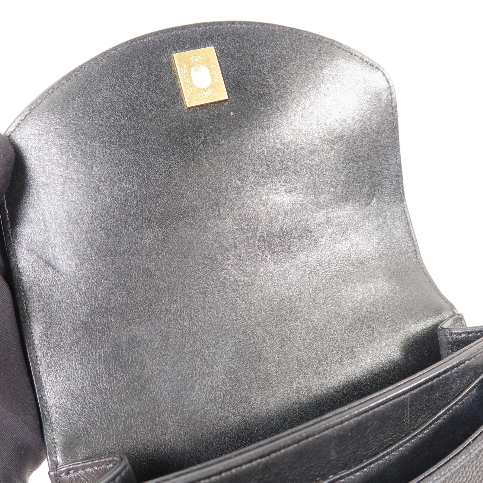 CHANEL 牛皮皮革Chain Handle Flap Bag手挽肩背兩用袋