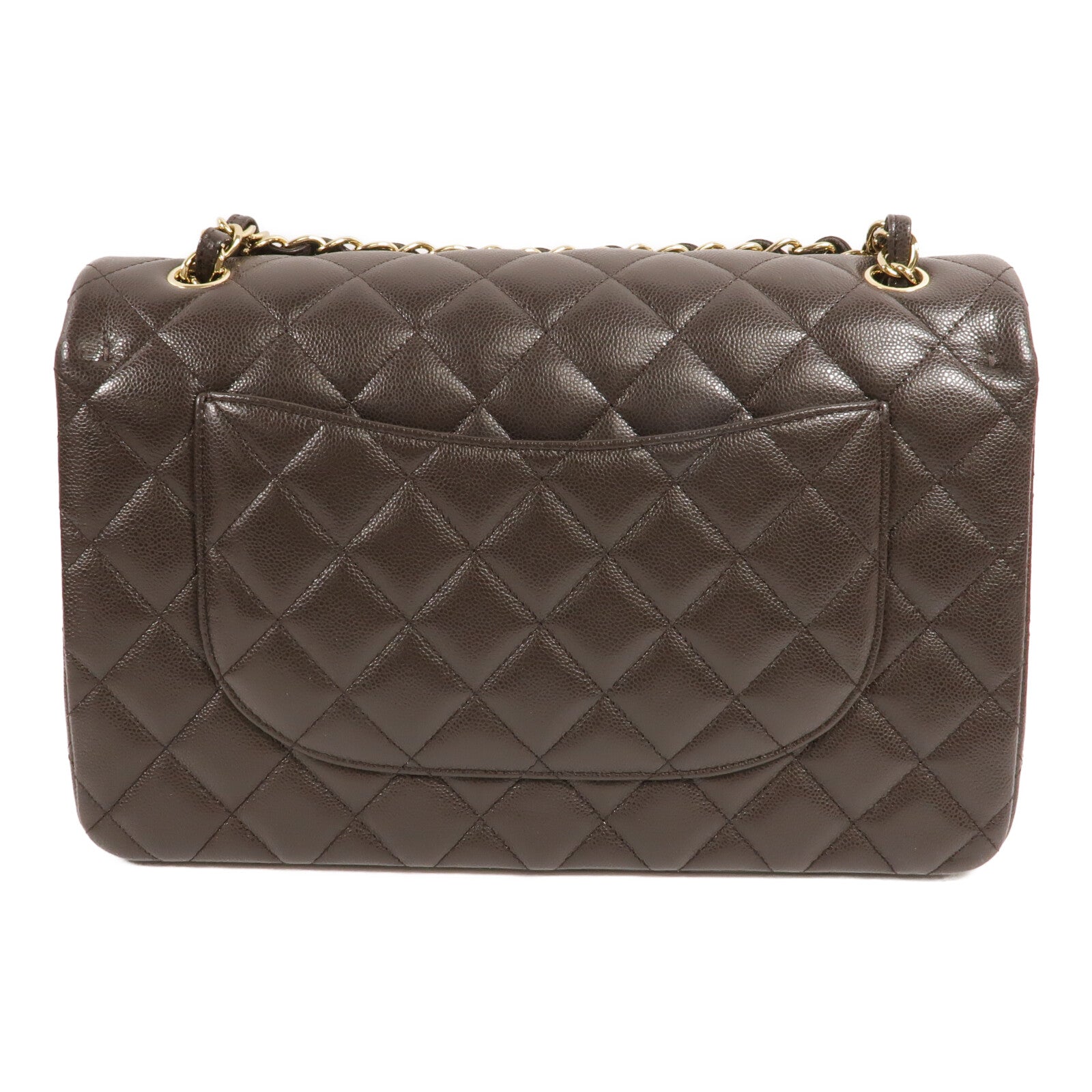 CHANEL 牛皮皮革Large Classic鏈帶肩背袋