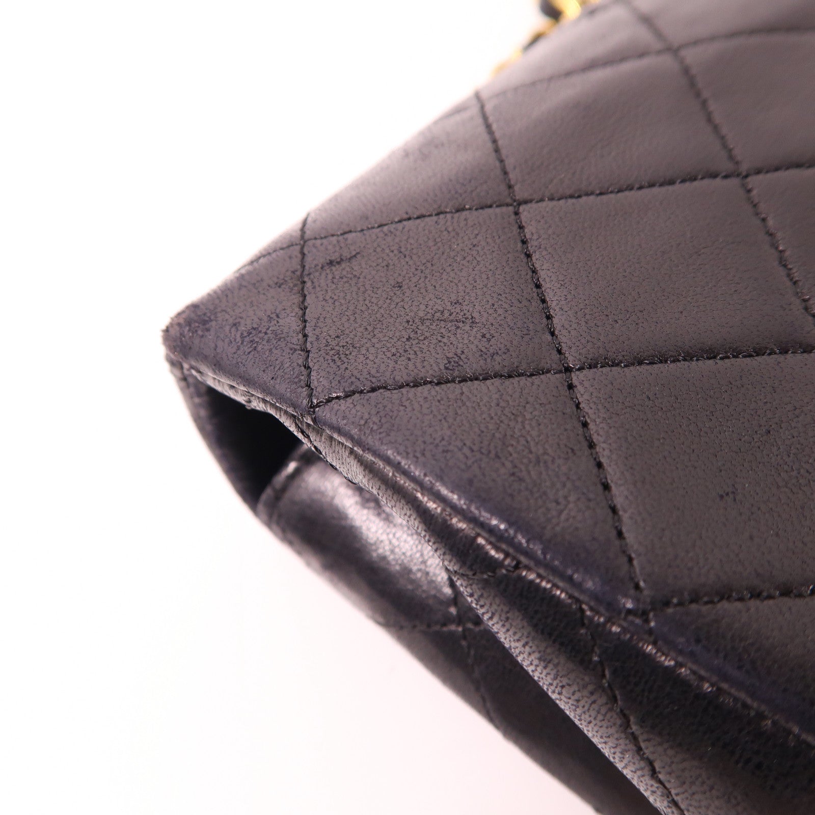 CHANEL 羊皮皮革Vintage Shoulder Bag金扣鏈帶肩背袋