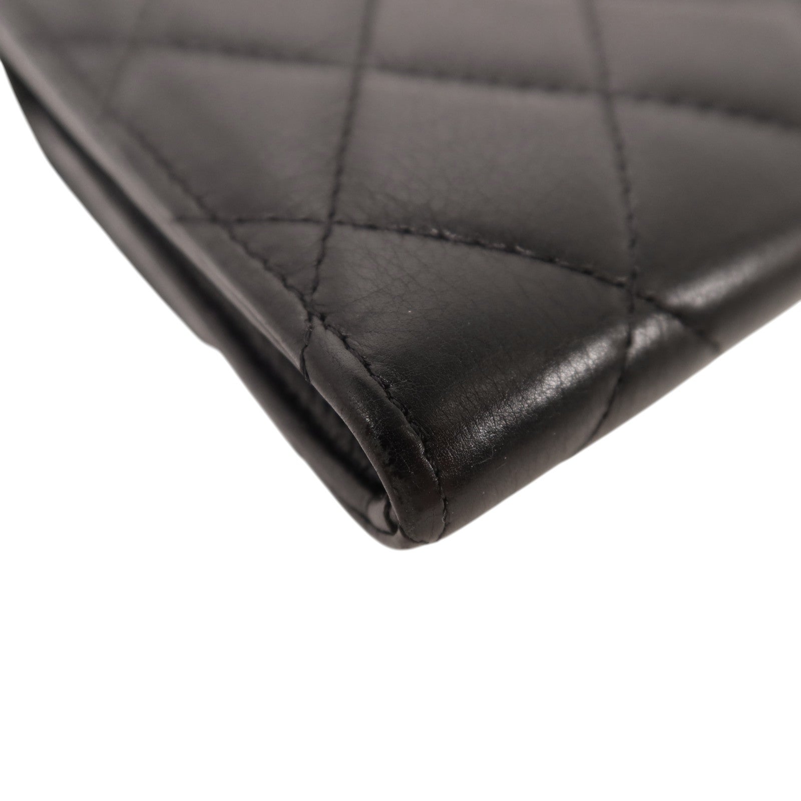 CHANEL 羊皮皮革Wallet金扣長錢包