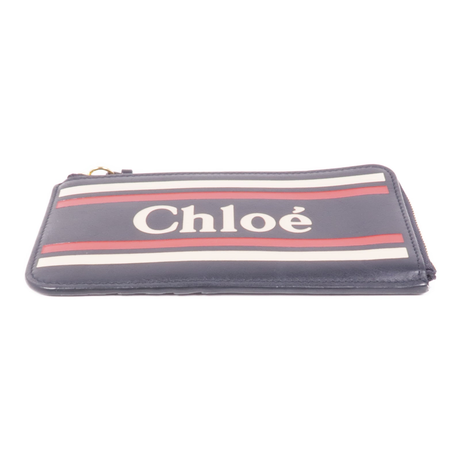 Chloe 牛皮皮革Card Case金扣卡片套