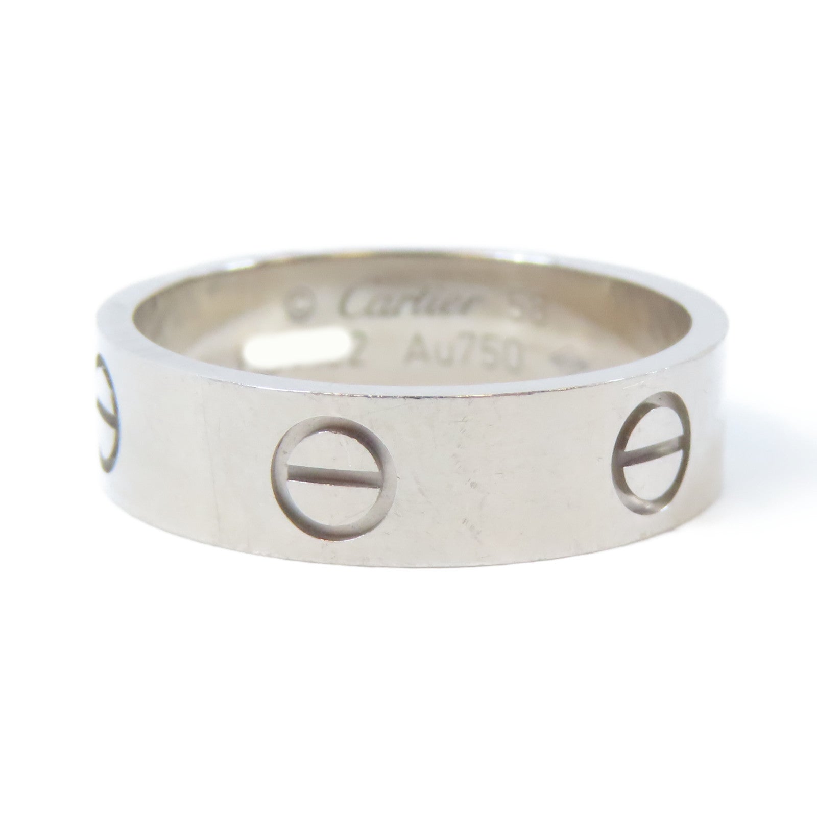 CARTIER 18K白金Love Ring戒指Cartier#58/US#8