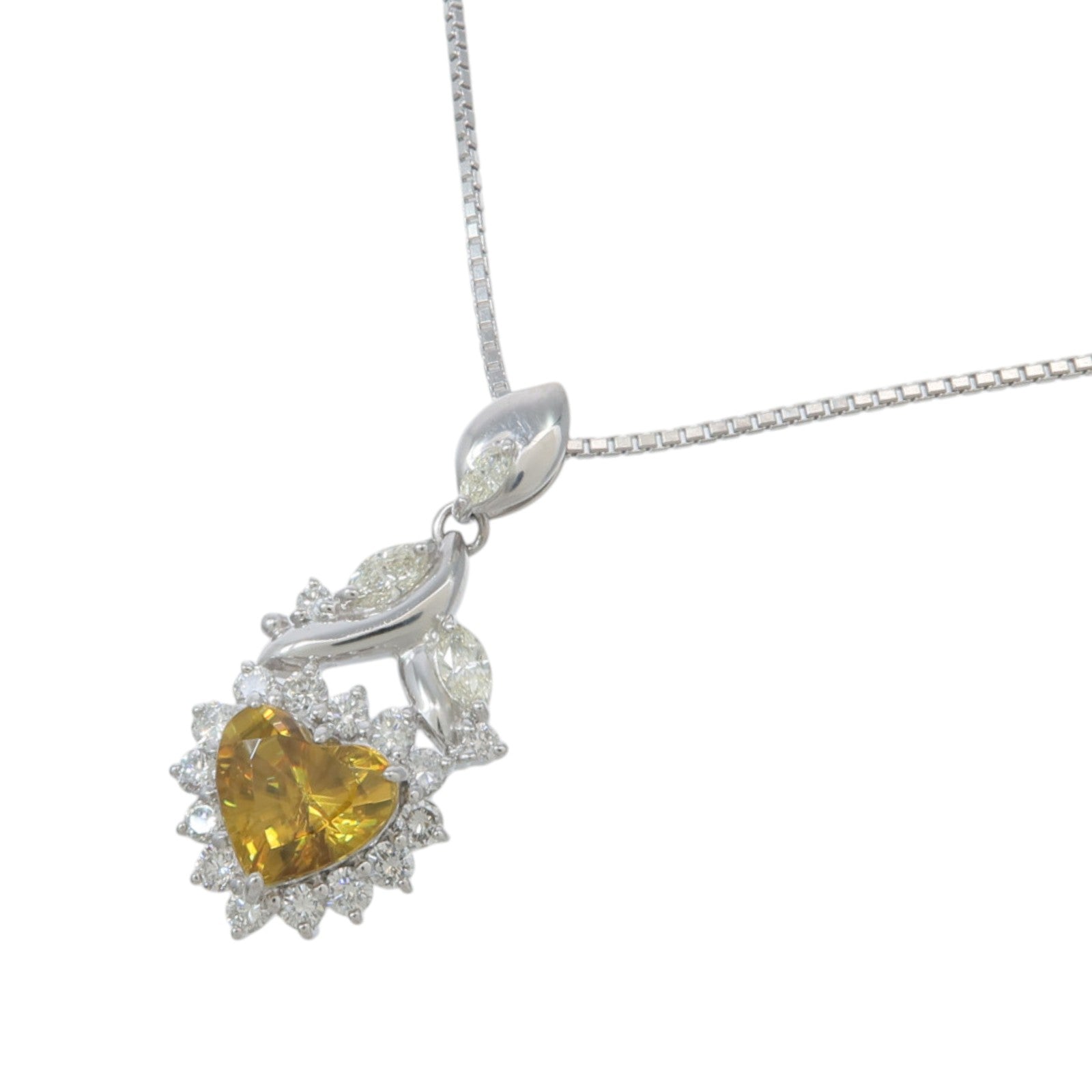 JEWELRY 18K白金Sphene Diamond Necklace榍石/鑽石項鍊