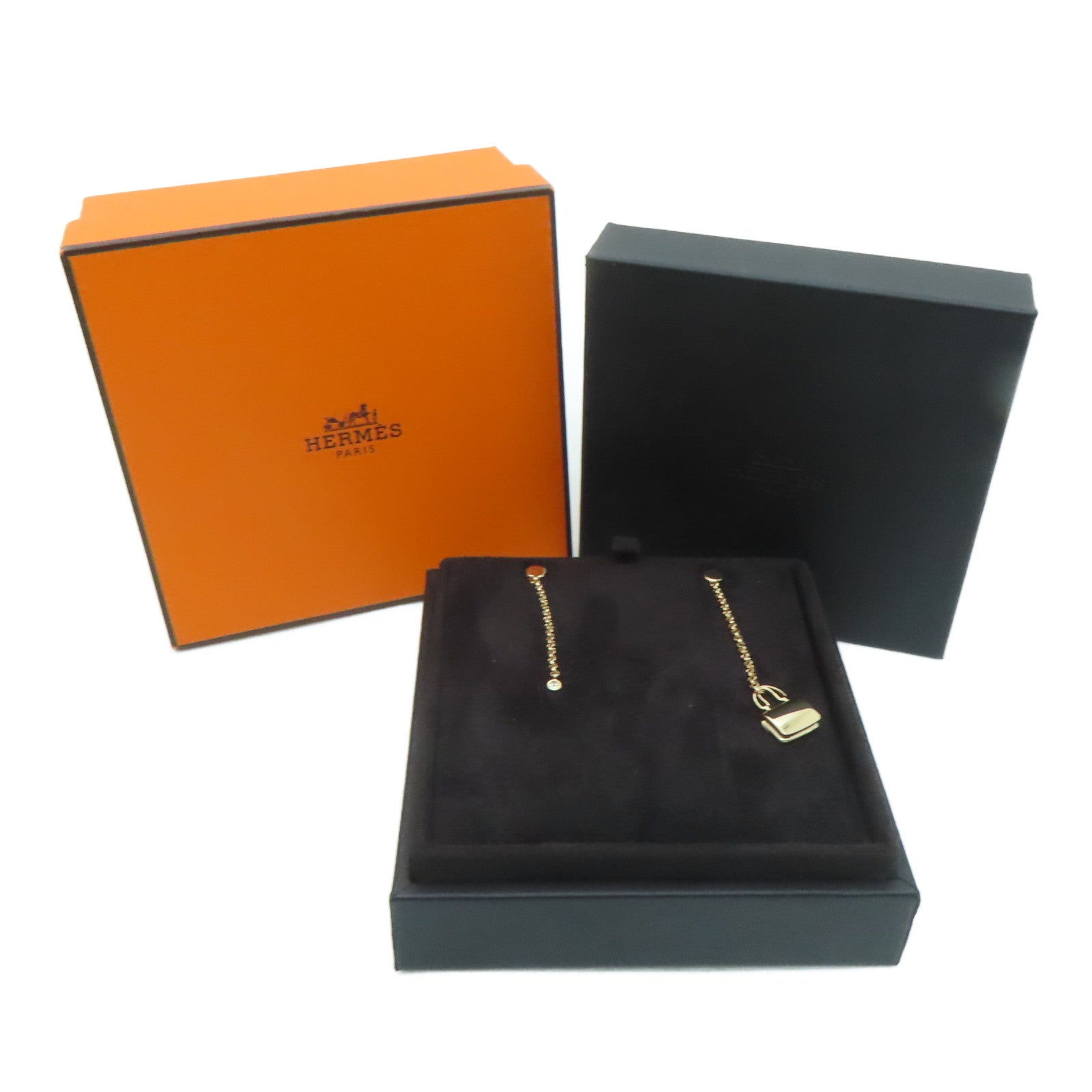 HERMES 18K rose gold Amulettes Constance Earrings earrings