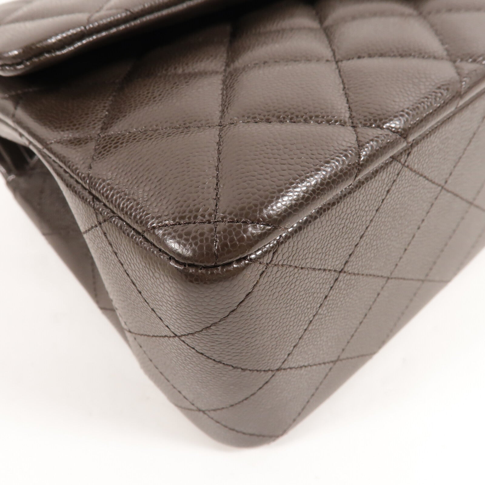 CHANEL 牛皮皮革Large Classic鏈帶肩背袋