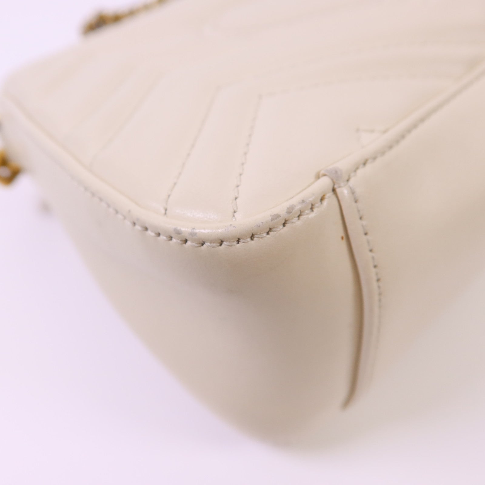 GUCCI 【激減優惠】牛皮皮革GG Marmont 2 Way Shoulder Bag金扣手挽肩背兩用袋