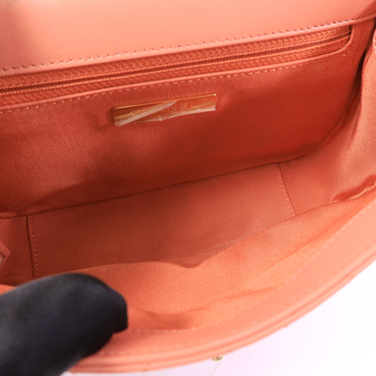CHANEL 牛皮皮革Top Handle Messenger手挽肩背兩用袋