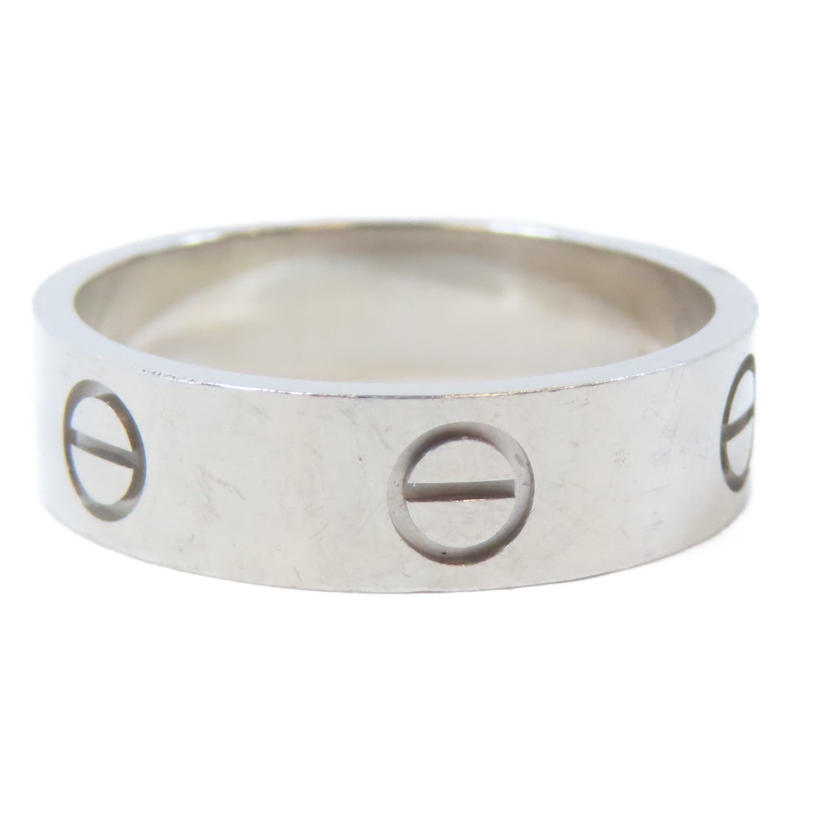 CARTIER 18K白金Love Ring戒指Cartier#58/US#8