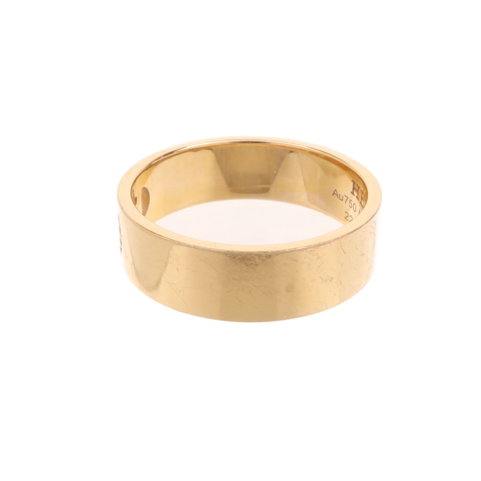 HERMES 18K玫瑰金H Dancre Diamond Ring鑽石戒指US#6.25