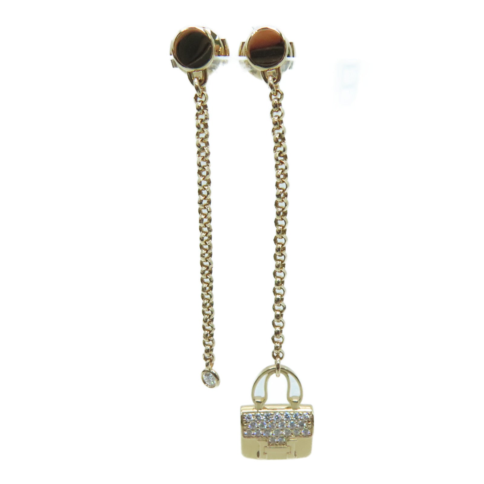 HERMES 18K rose gold Amulettes Constance Earrings earrings