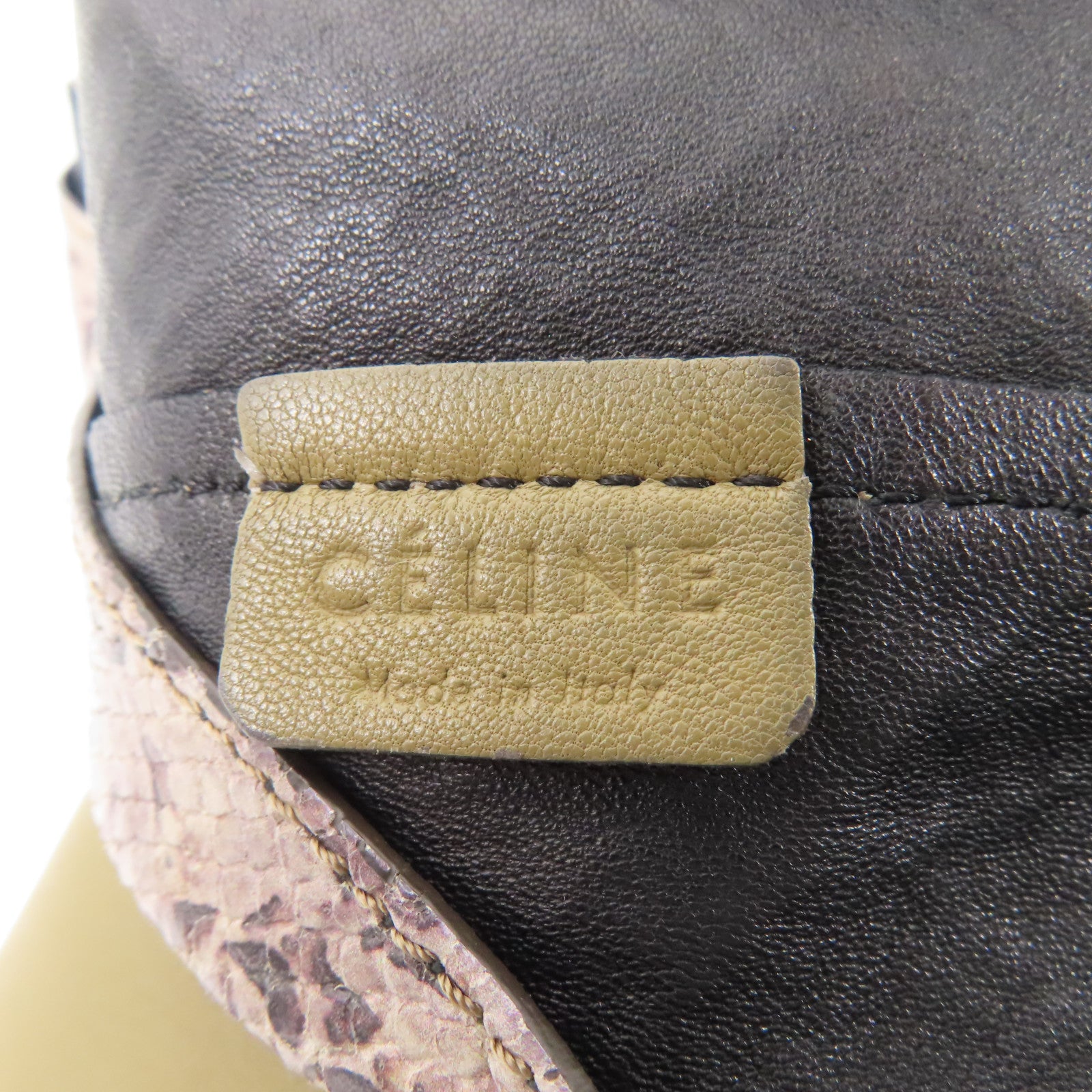 CELINE 蛇皮皮革/皮革Shoulder Bag肩背袋