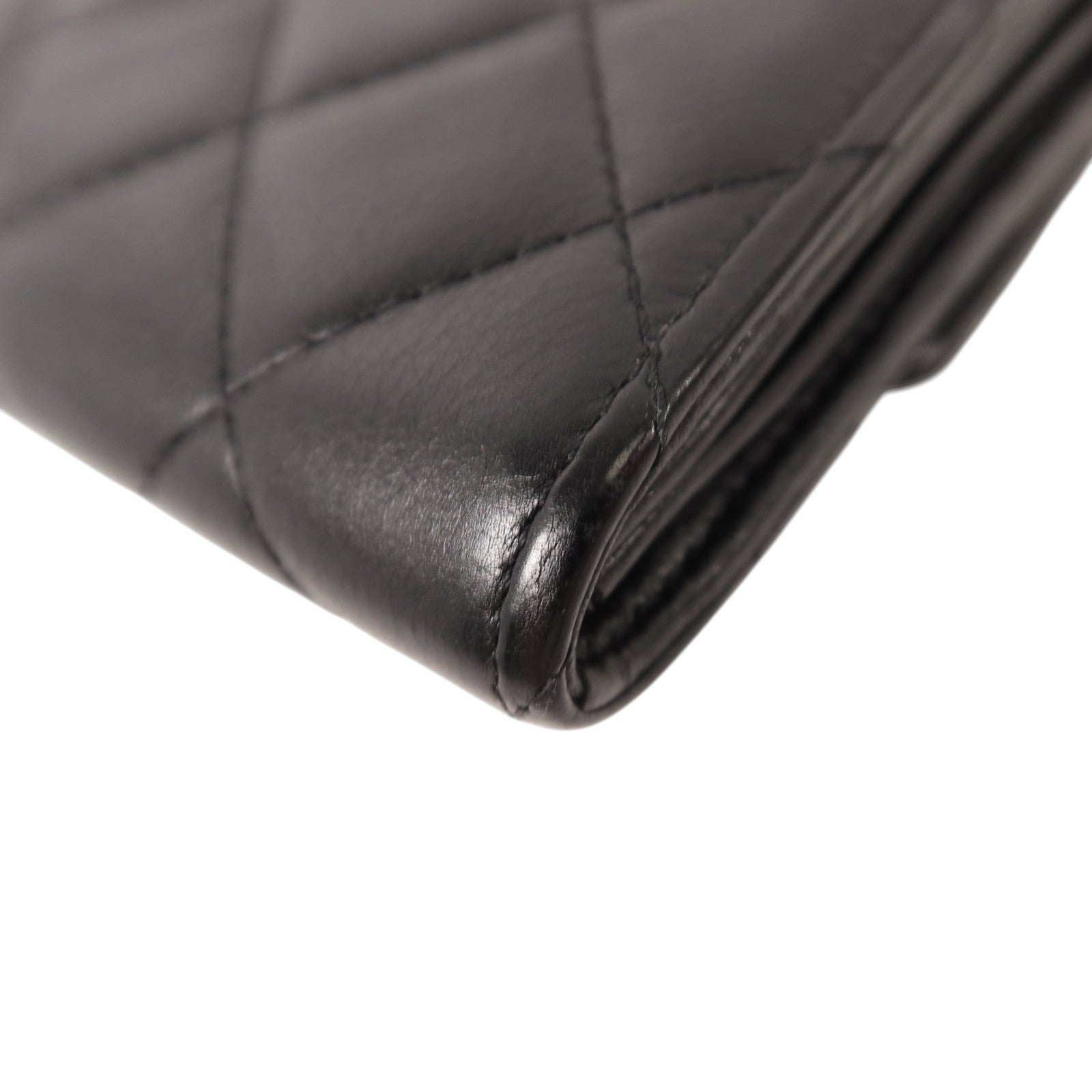 CHANEL 羊皮皮革Wallet金扣長錢包