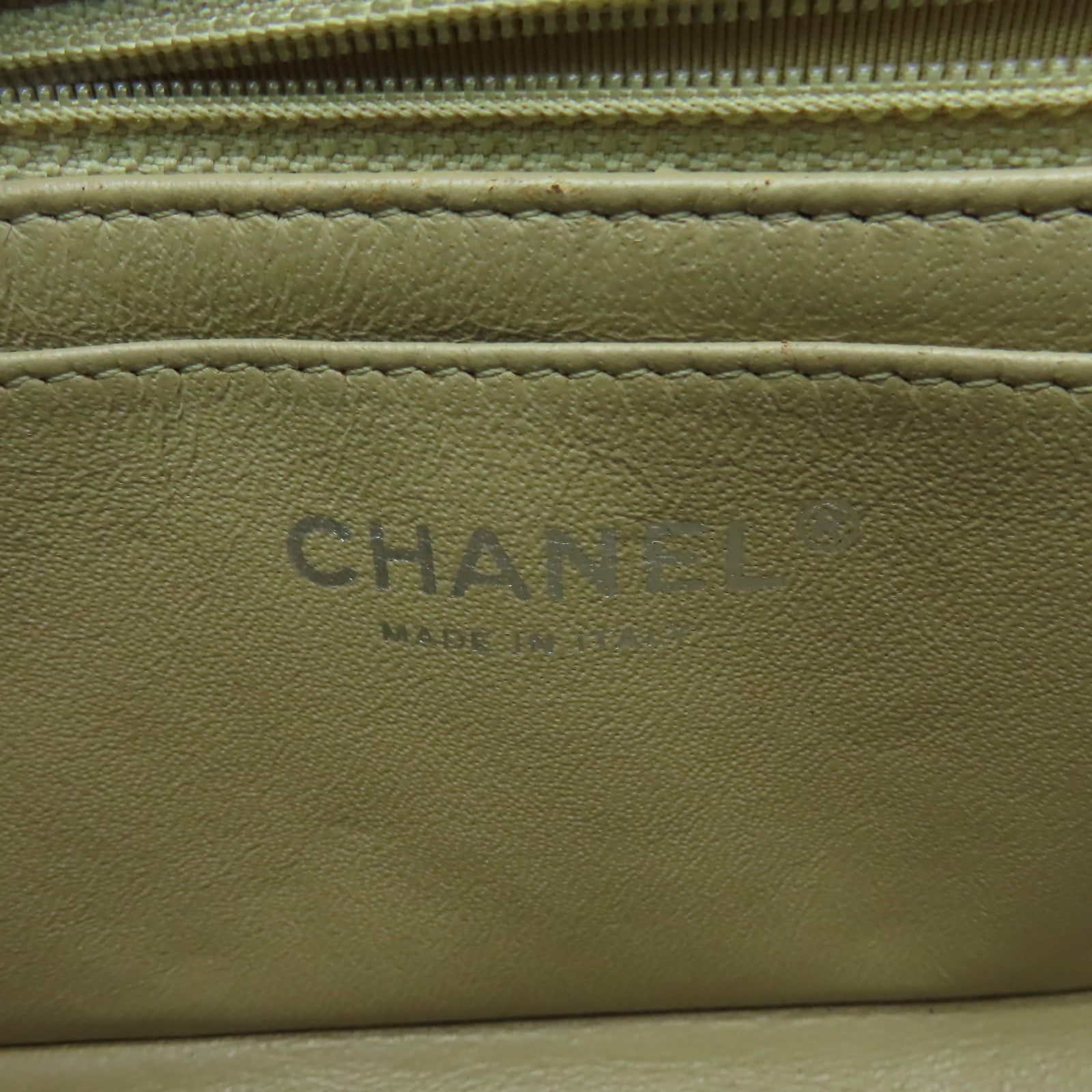 CHANEL 【清倉大減價】菱格漆皮皮革Classic 20cm銀扣鏈帶肩背袋黃色
