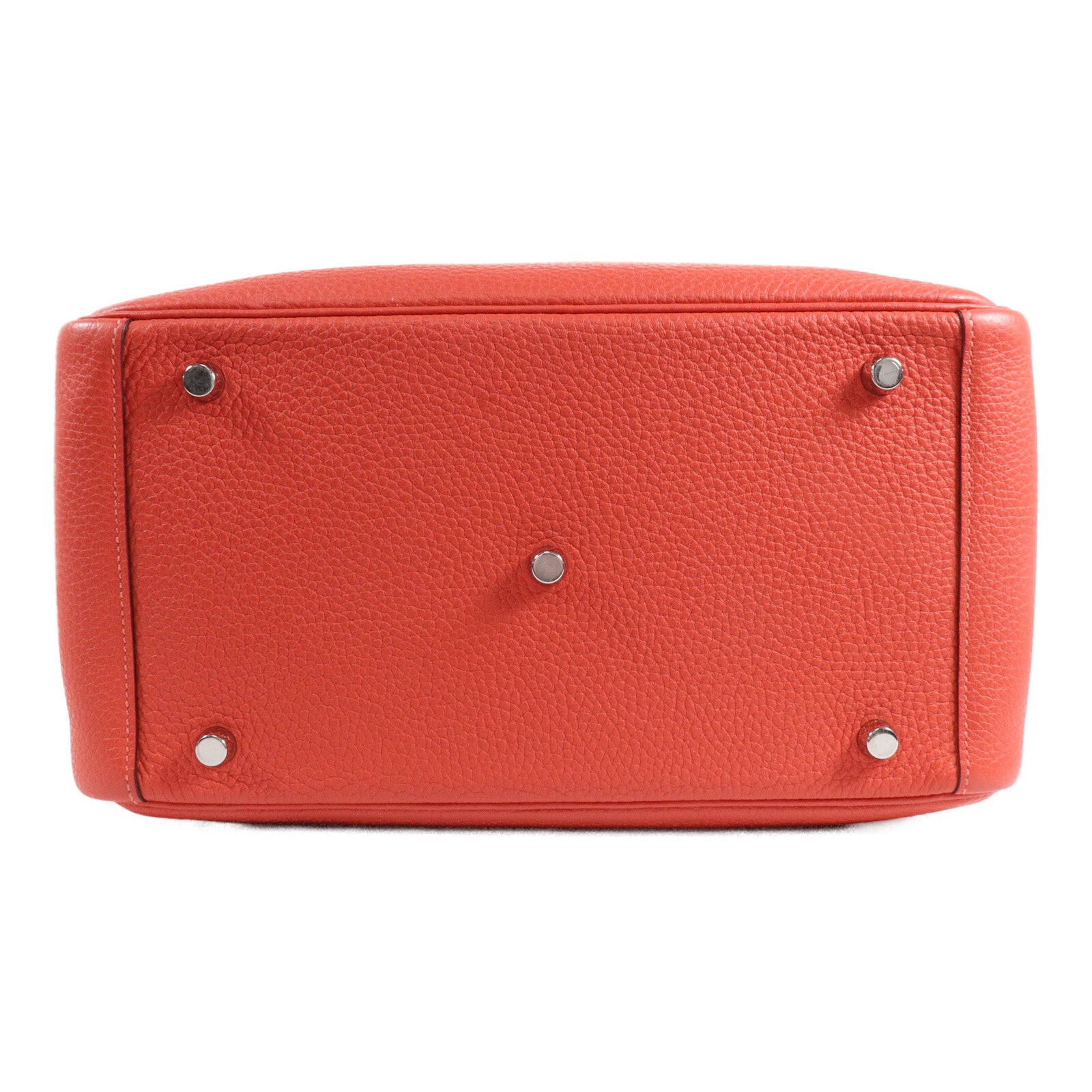 HERMES Clemence皮革Lindy 30手挽肩背兩用袋Rouge Pivoine