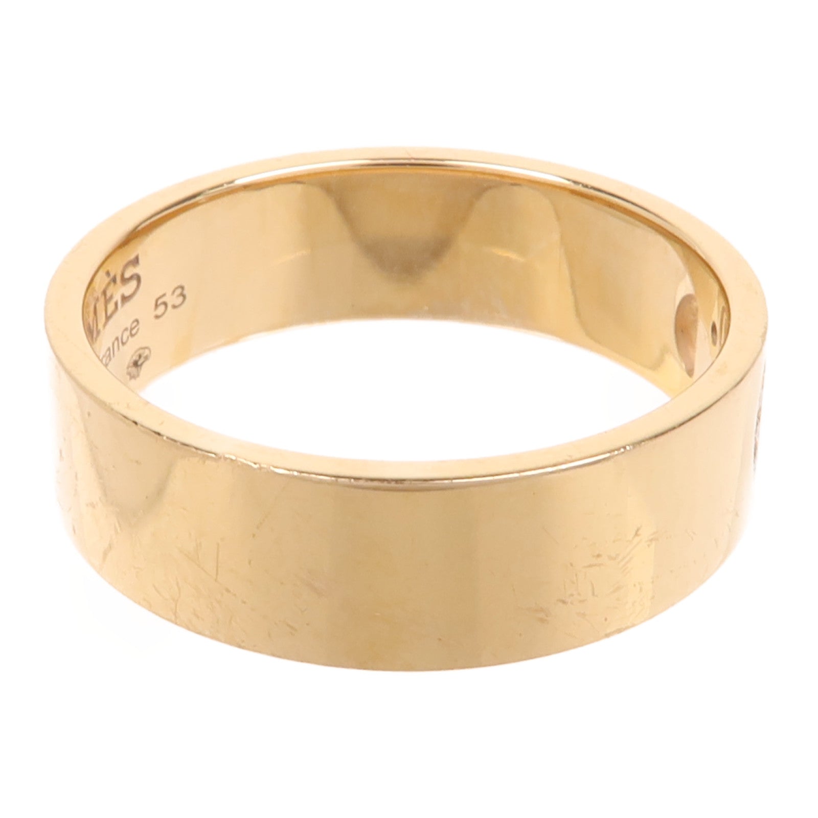 HERMES 18K玫瑰金H Dancre Diamond Ring鑽石戒指US#6.25