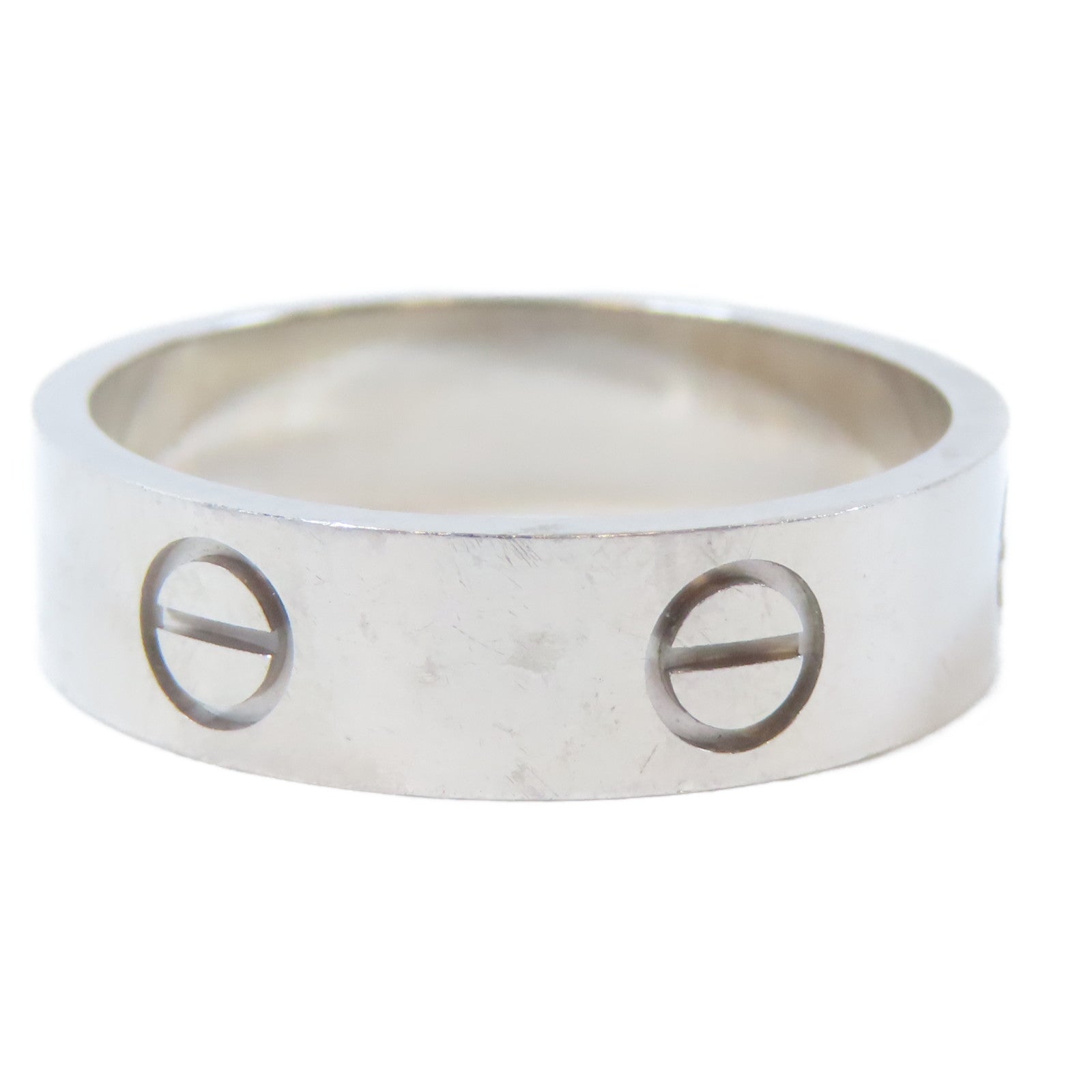 CARTIER 18K白金Love Ring戒指Cartier#58/US#8